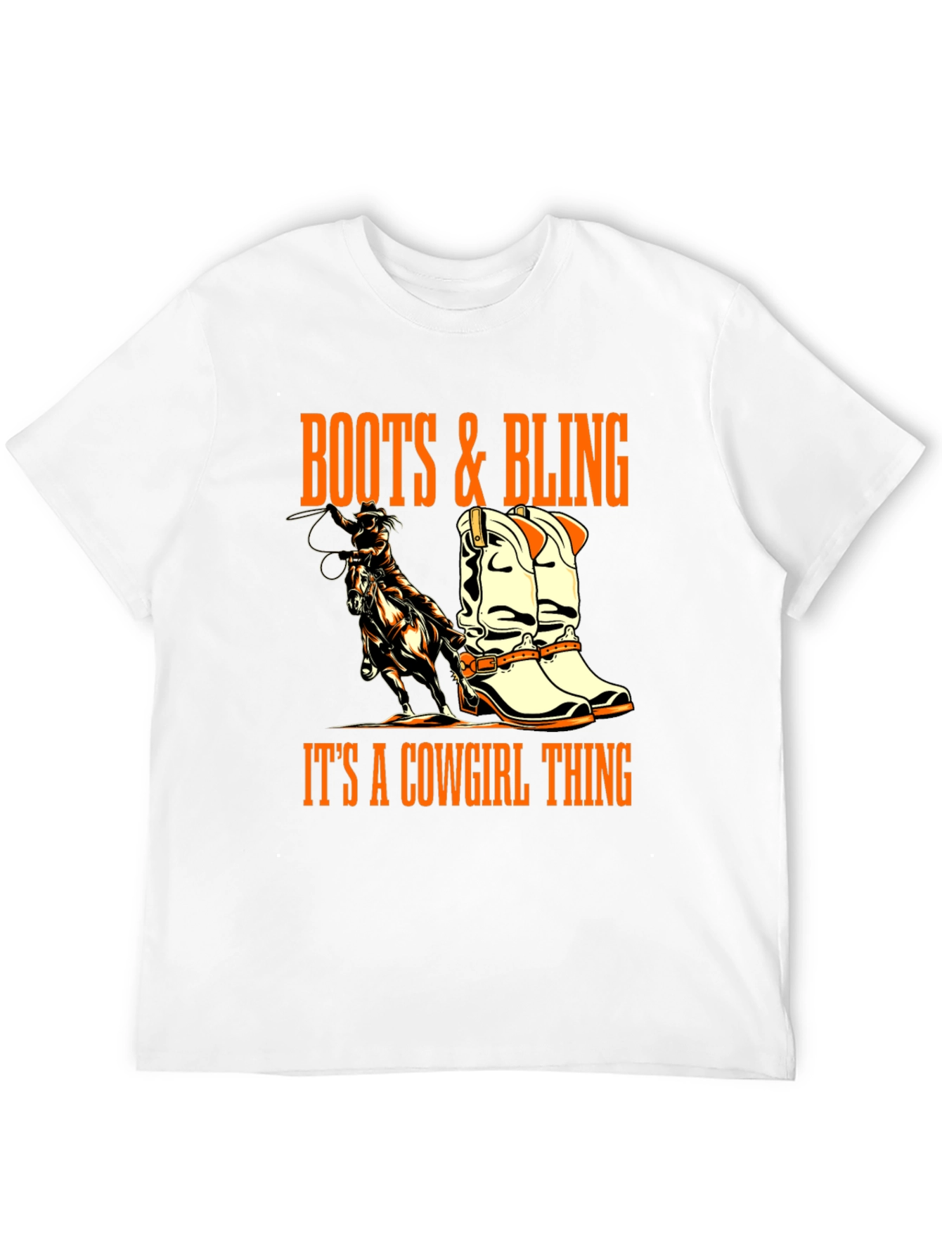 Black Boots & Bling Cowgirl T-Shirt view 12