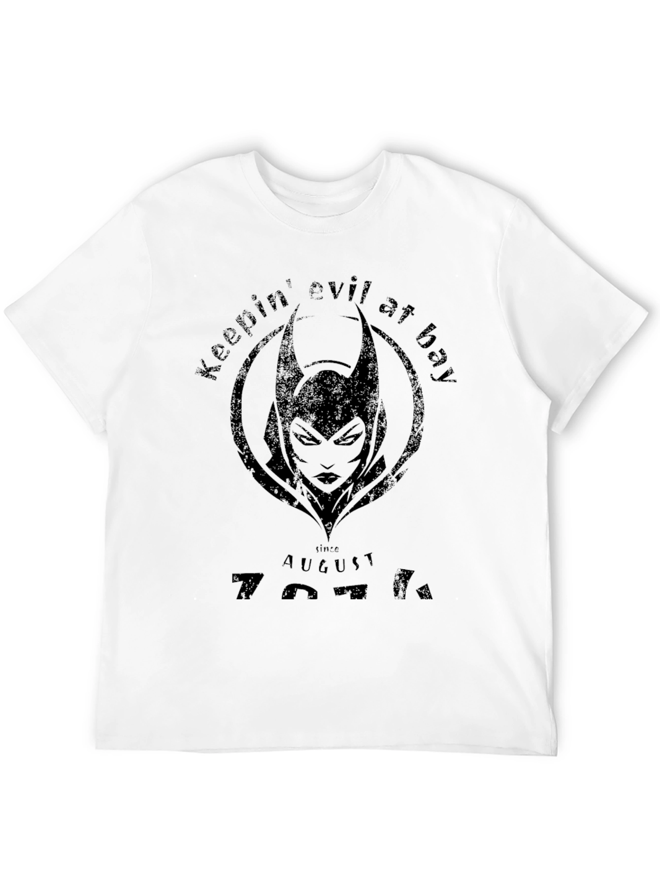 Black Keepin' Evil at Bay Black Graphic T-Shirt view 12