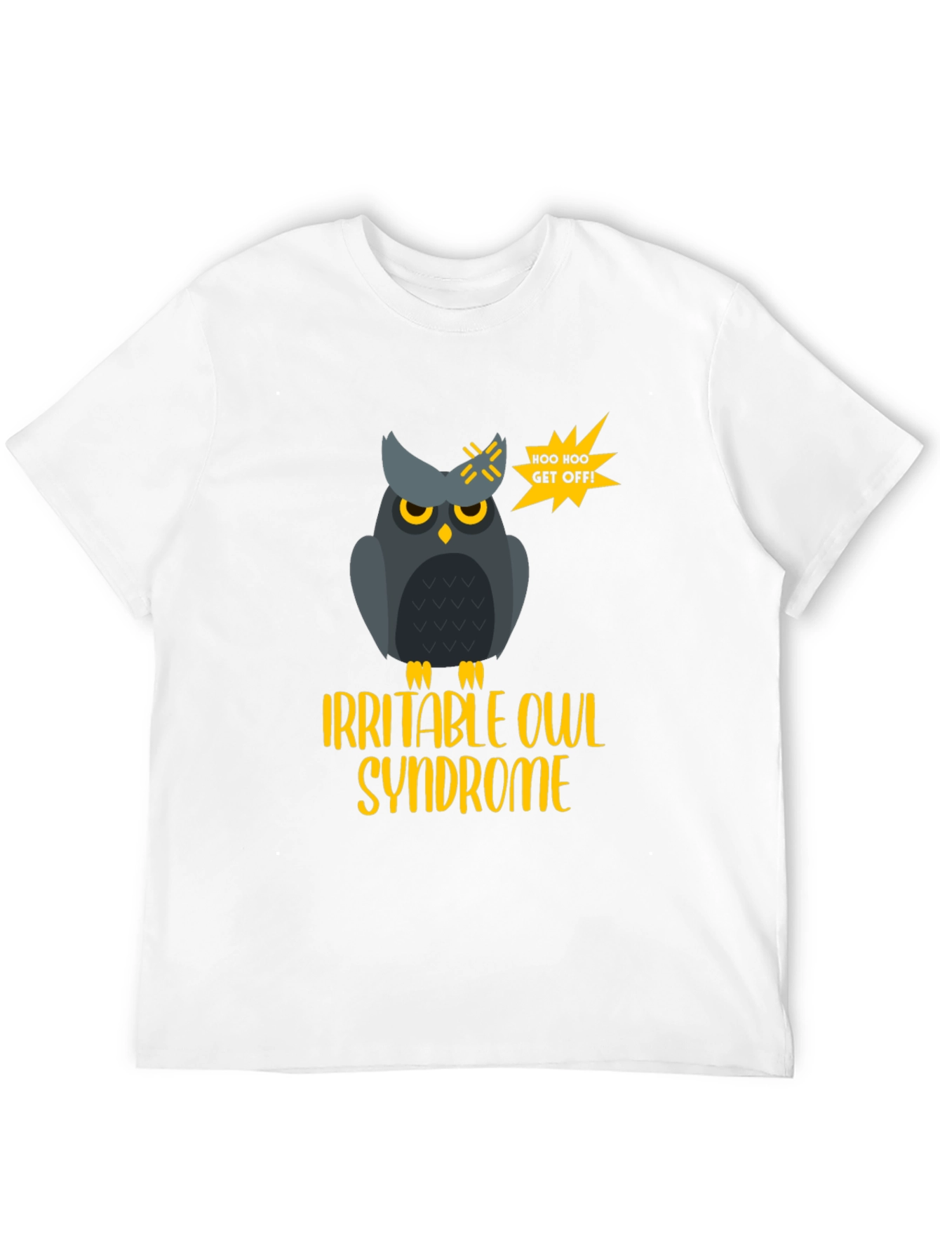 Black Irritable Owl Syndrome T-Shirt view 12
