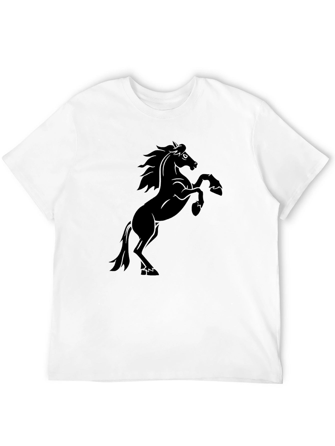 Black Black Horse Graphic Tee | Men's Classic Fit T-Shirt view 12