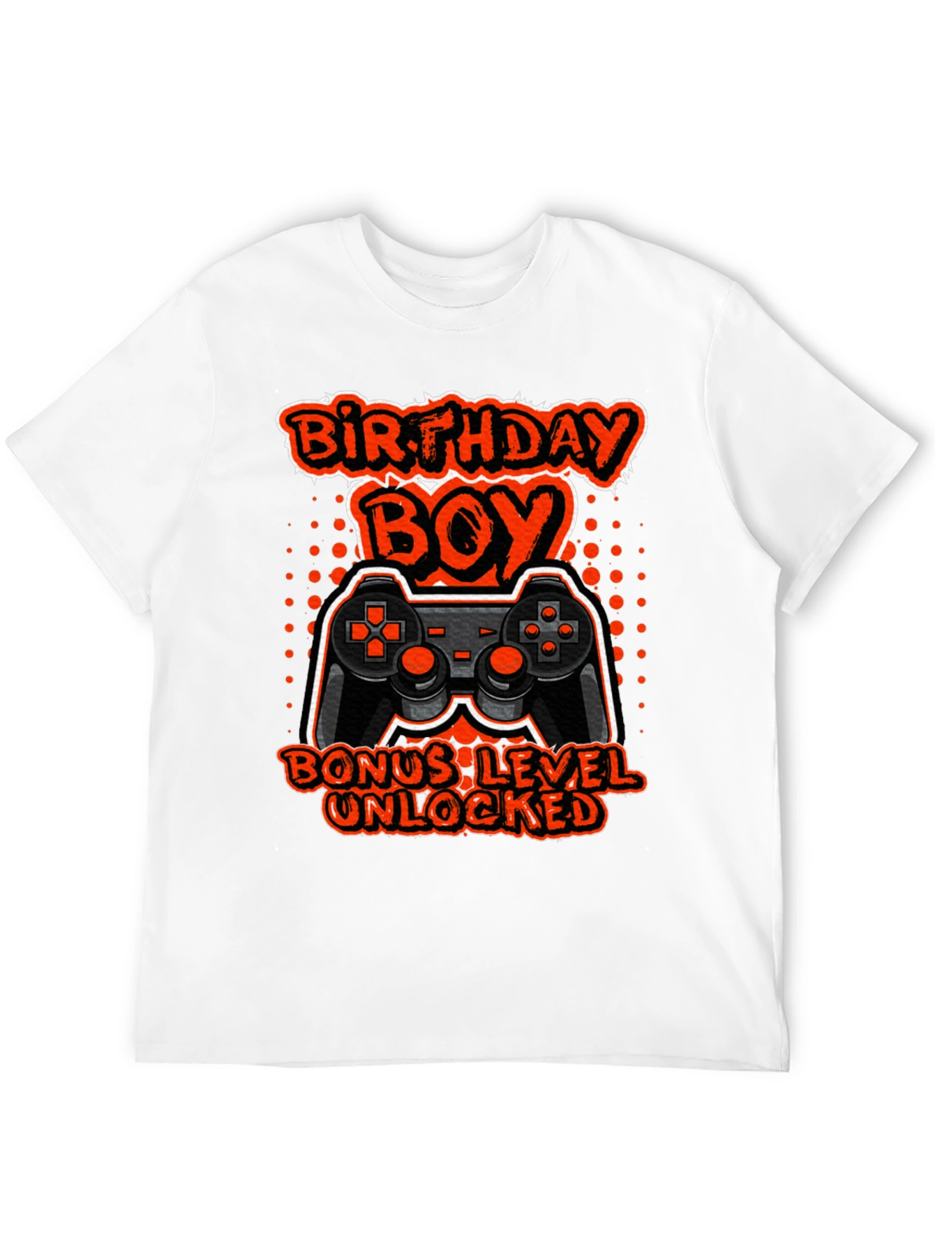 Black Birthday Boy Bonus Level Unlocked Gamer T-Shirt view 12