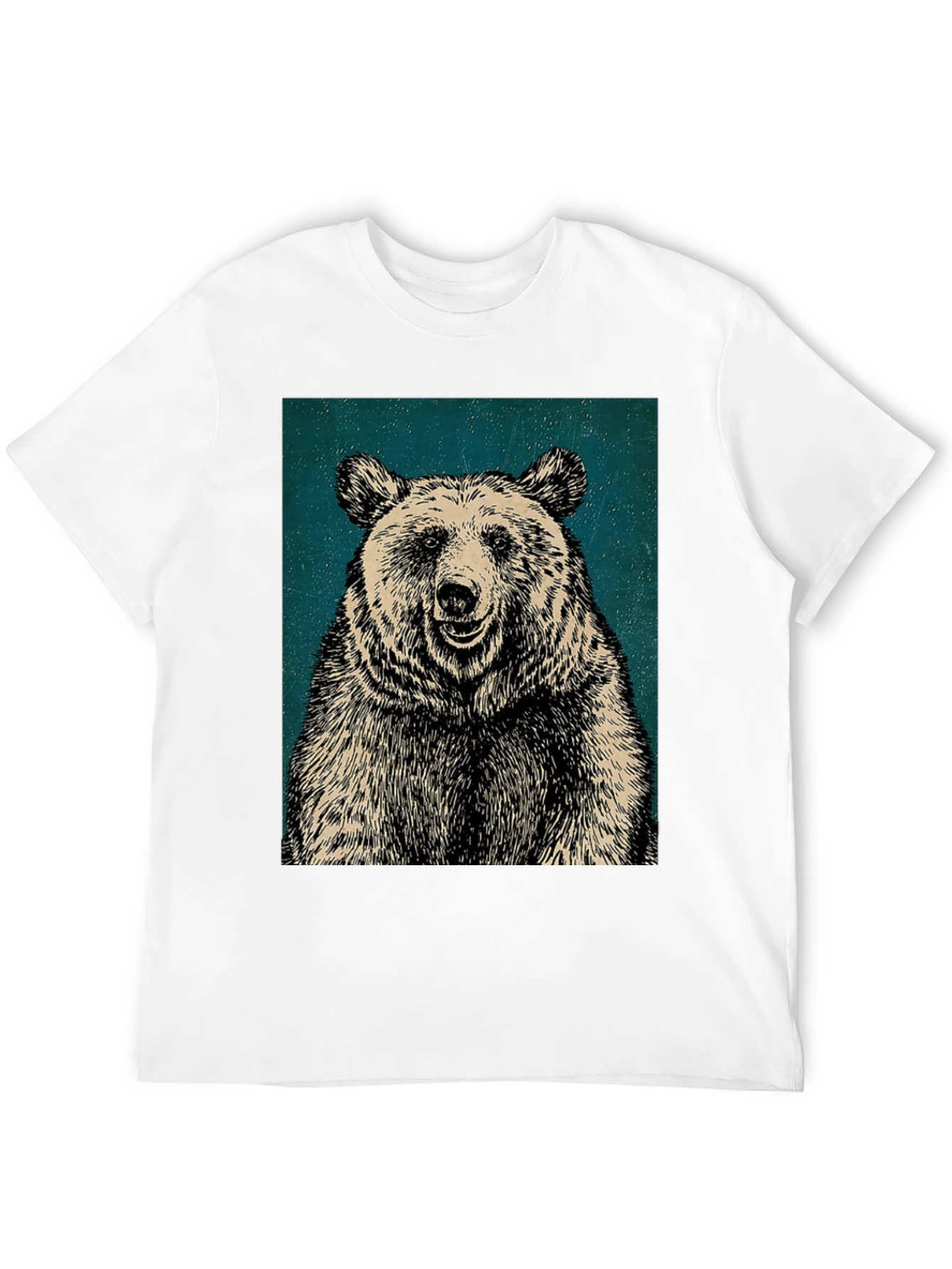 Black Men's Black Bear Graphic T-Shirt view 12