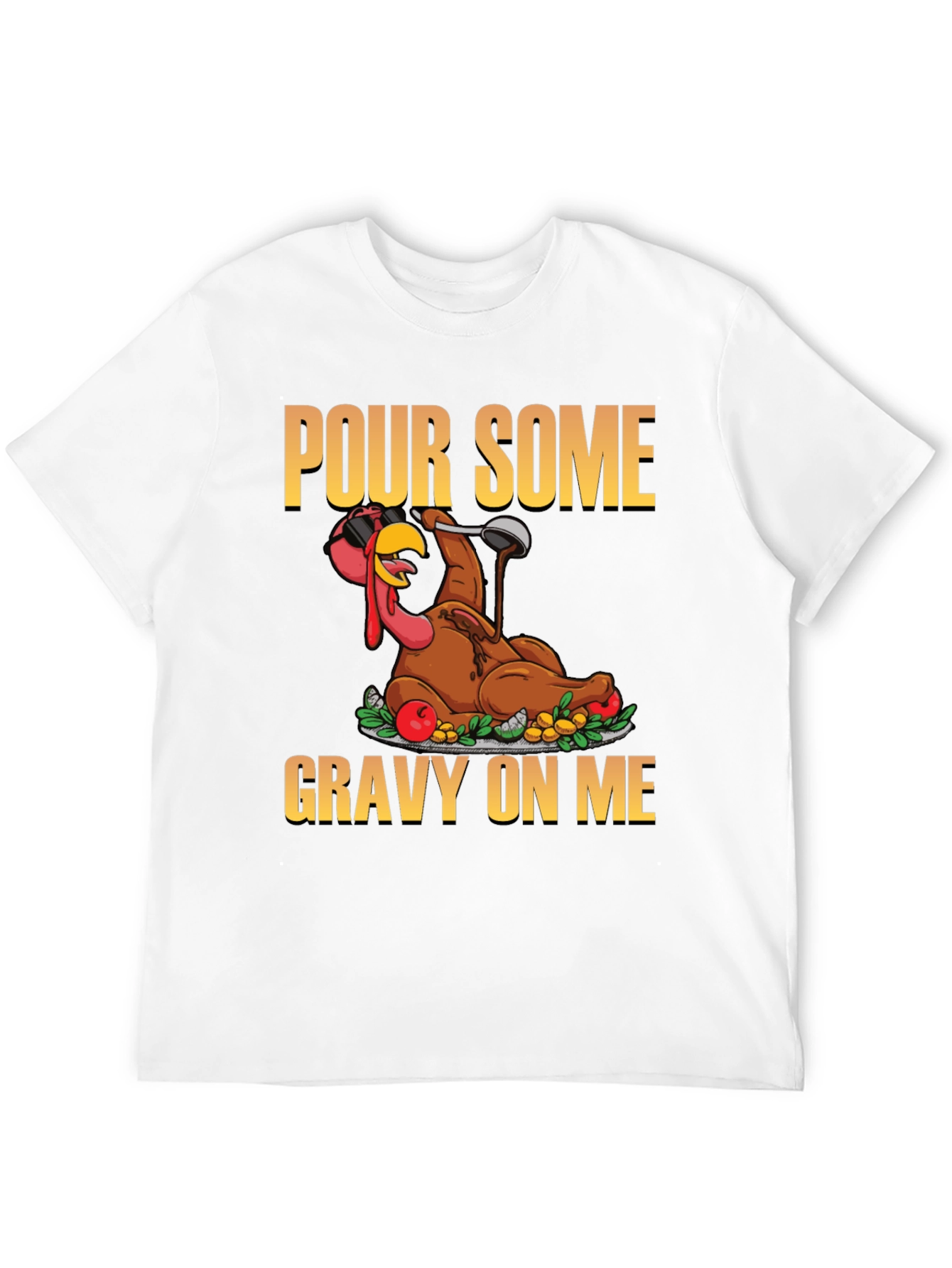 Black Pour Some Gravy On Me T-Shirt view 12