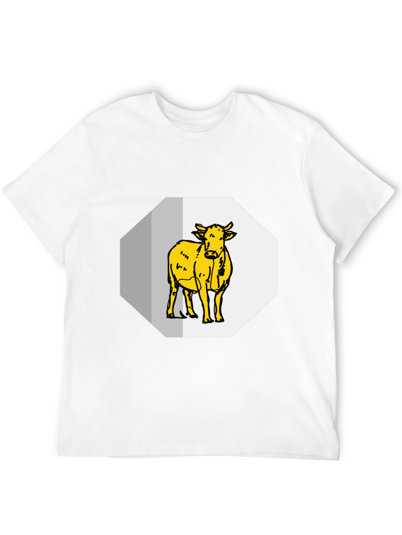 Black Cow Graphic Tee - Black Cotton Blend view 12