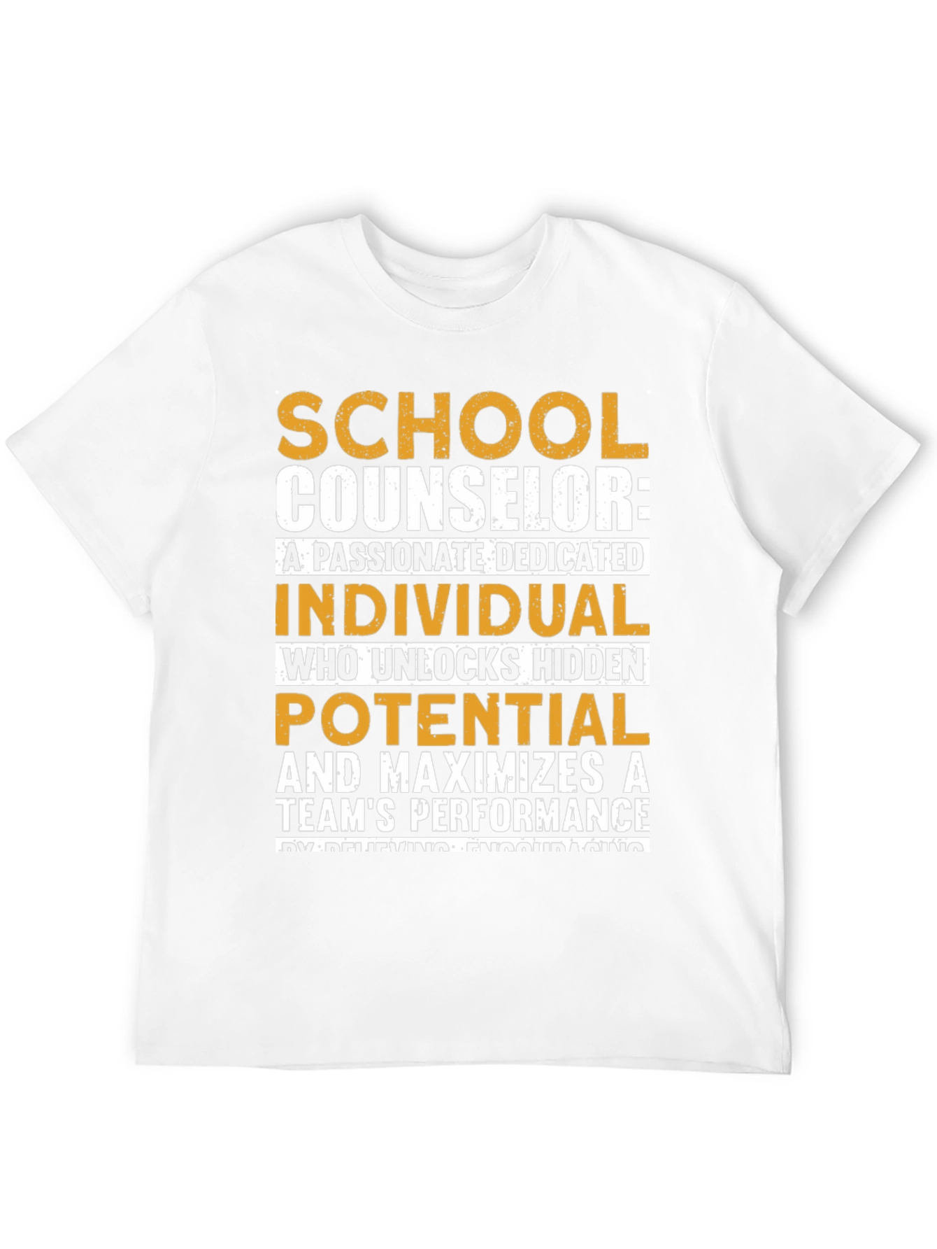 Black School Counselor Passionate Dedicated T-Shirt view 12
