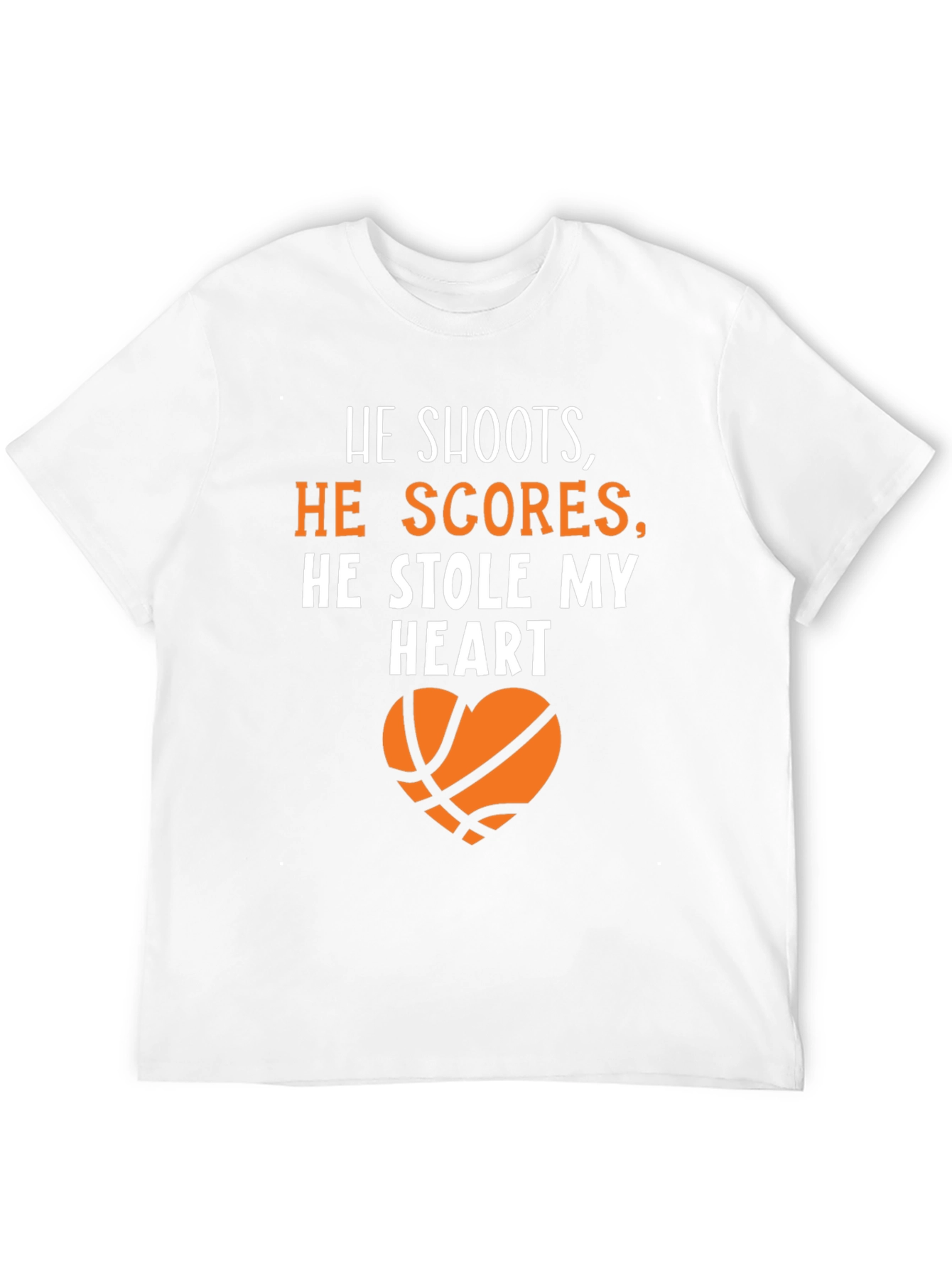 Black Basketball Lover's T-Shirt: He Stole My Heart view 12