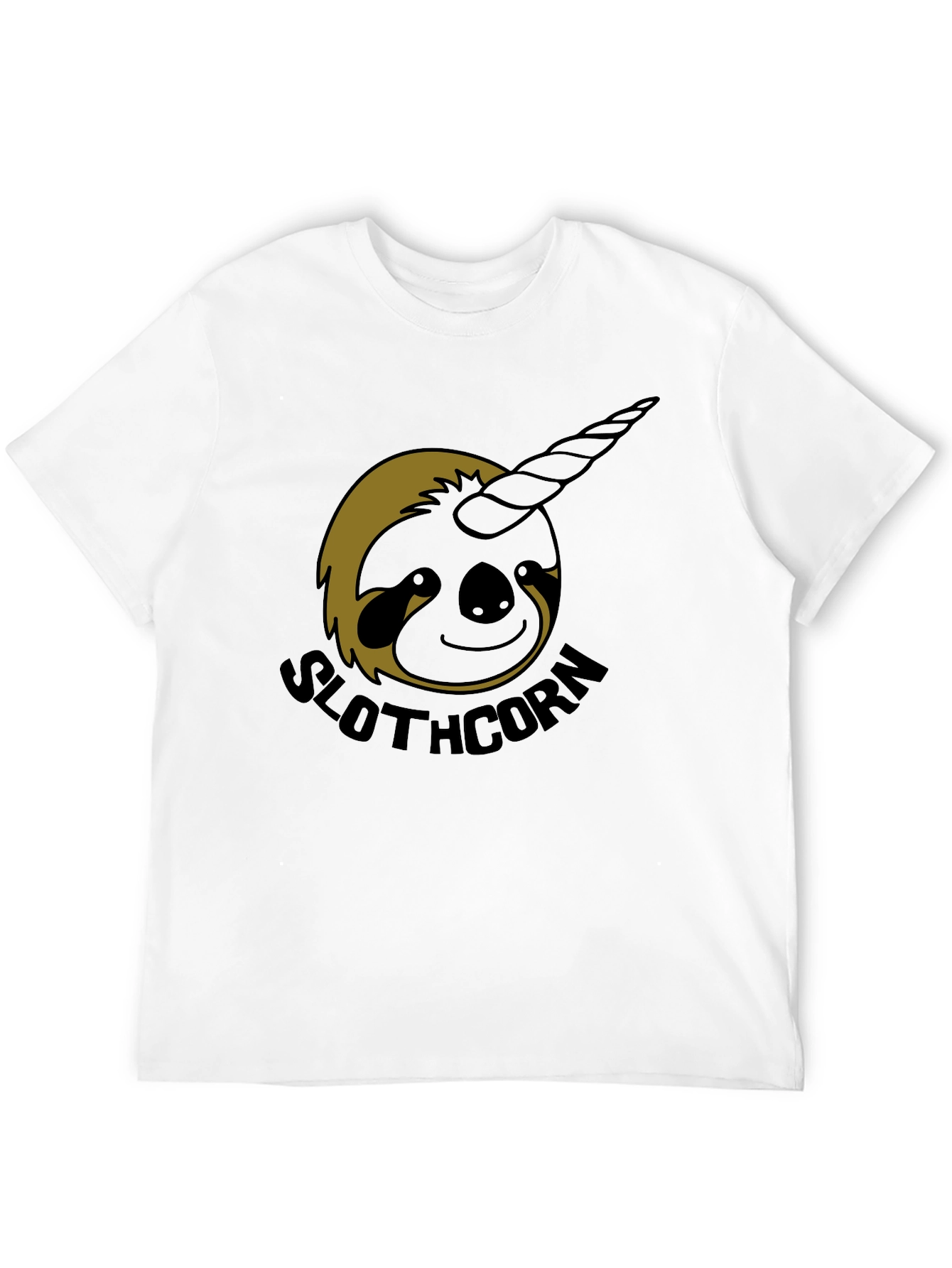 Black Slothcorn Graphic Tee - Unisex Comfort Fit view 12