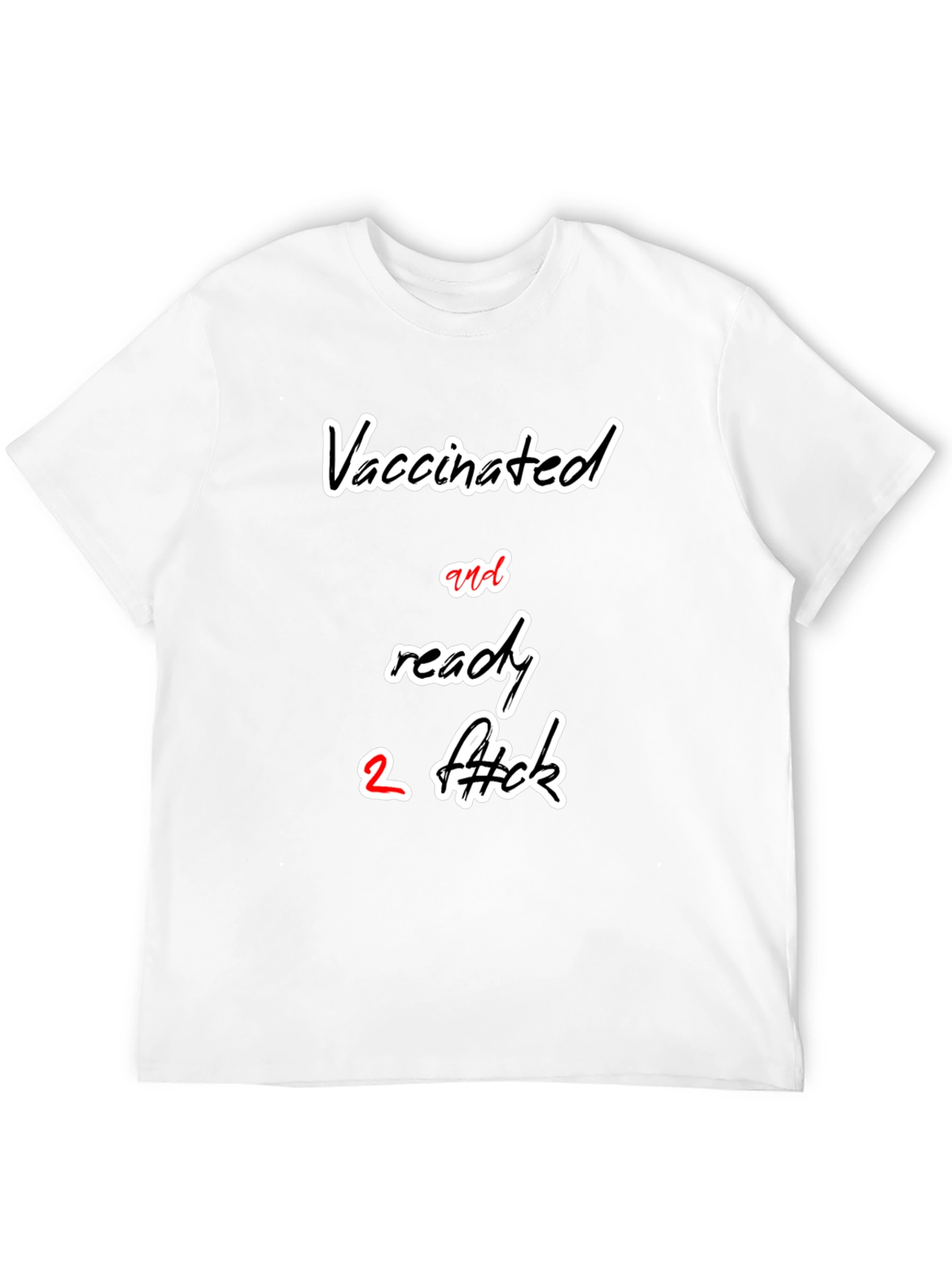 Black Vaccinated & Ready Graphic T-Shirt view 12