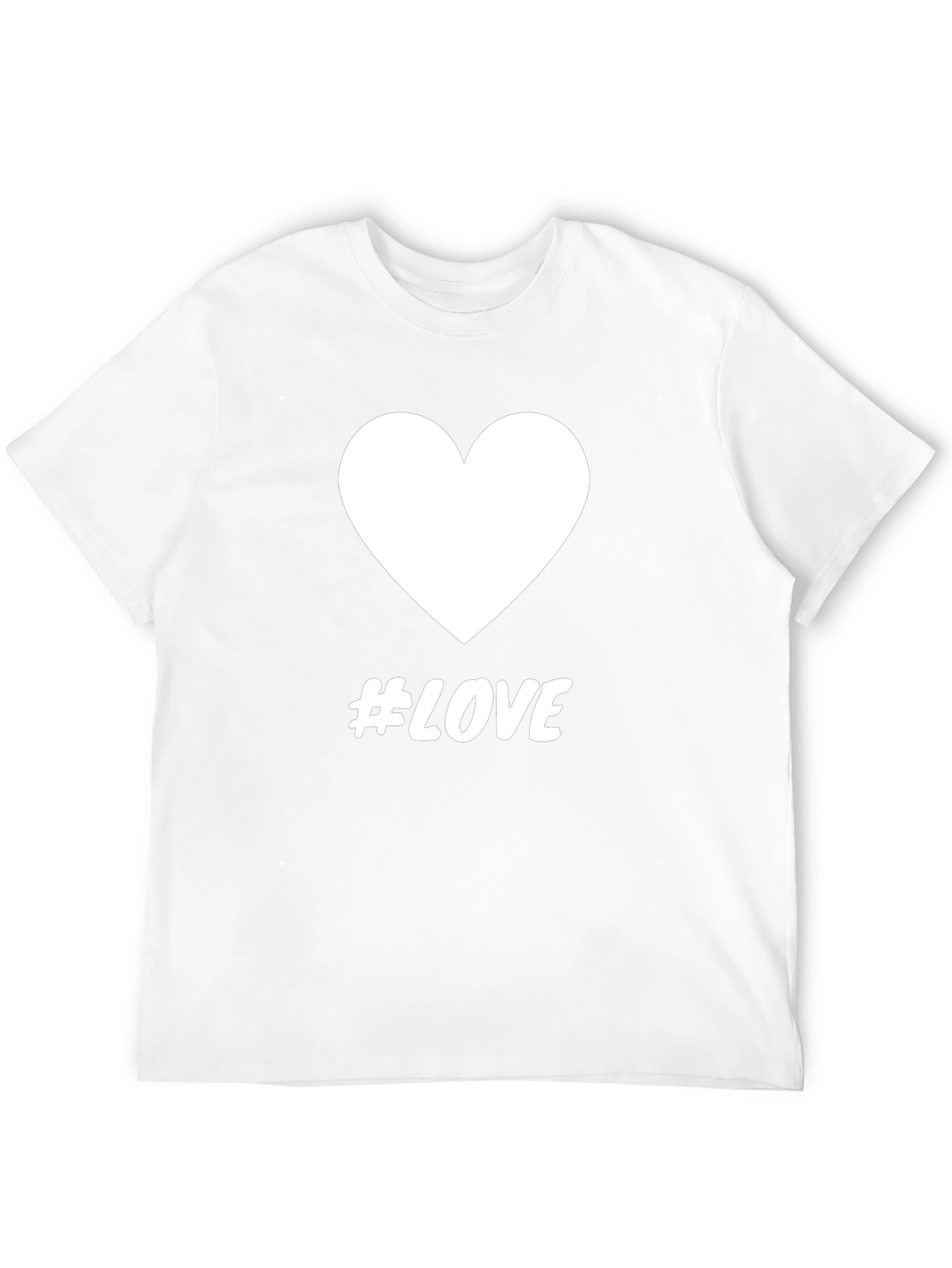 Black Love Hashtag Graphic Tee - Black Cotton view 12