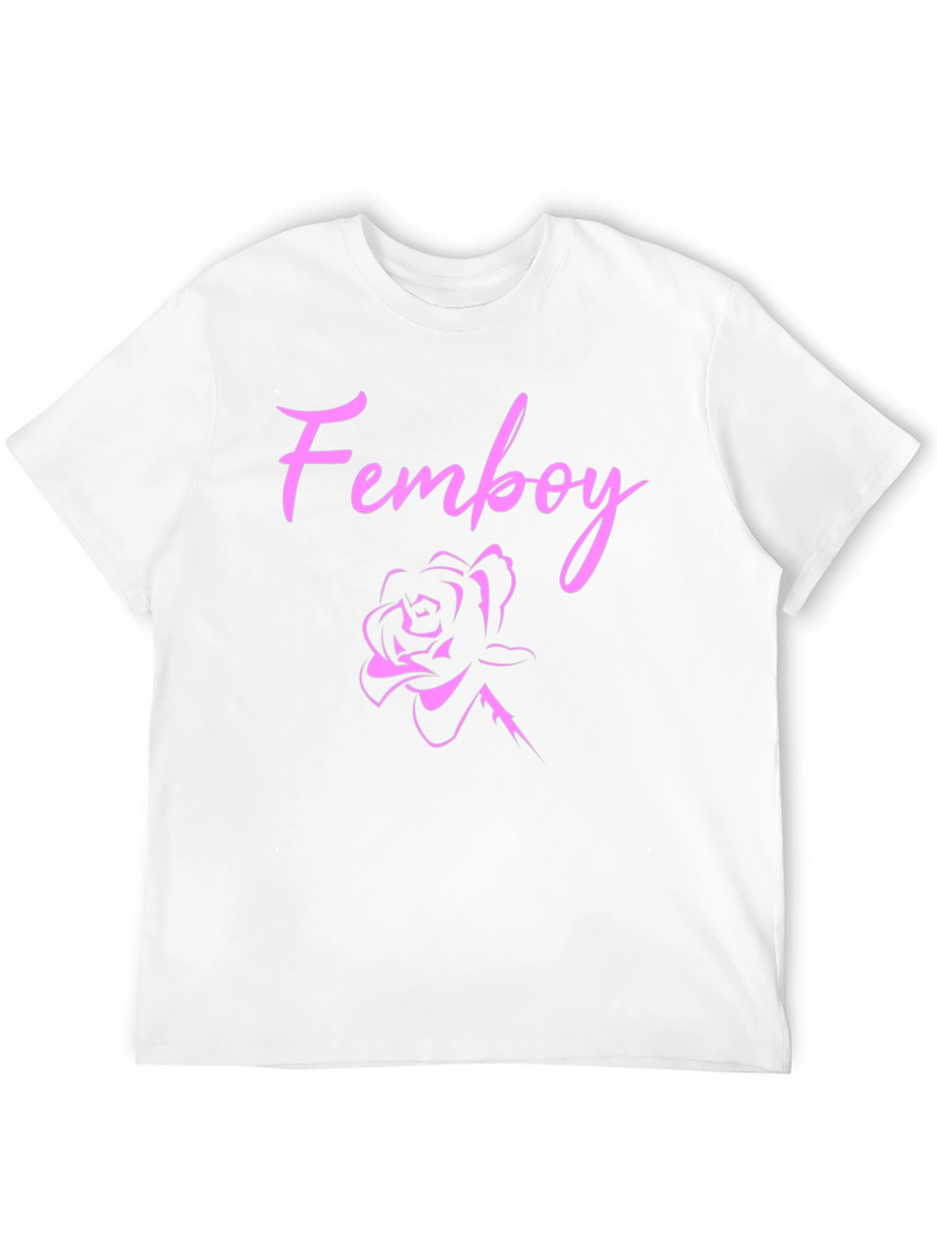 Black Femboy Rose Black T-Shirt view 12