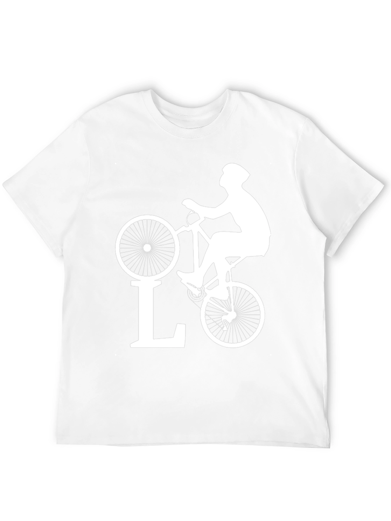 Black Cycling Love T-Shirt - Black Bike Design view 12