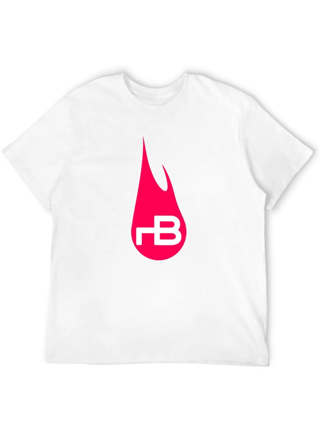 Black Black T-Shirt with Pink Flame Logo view 12
