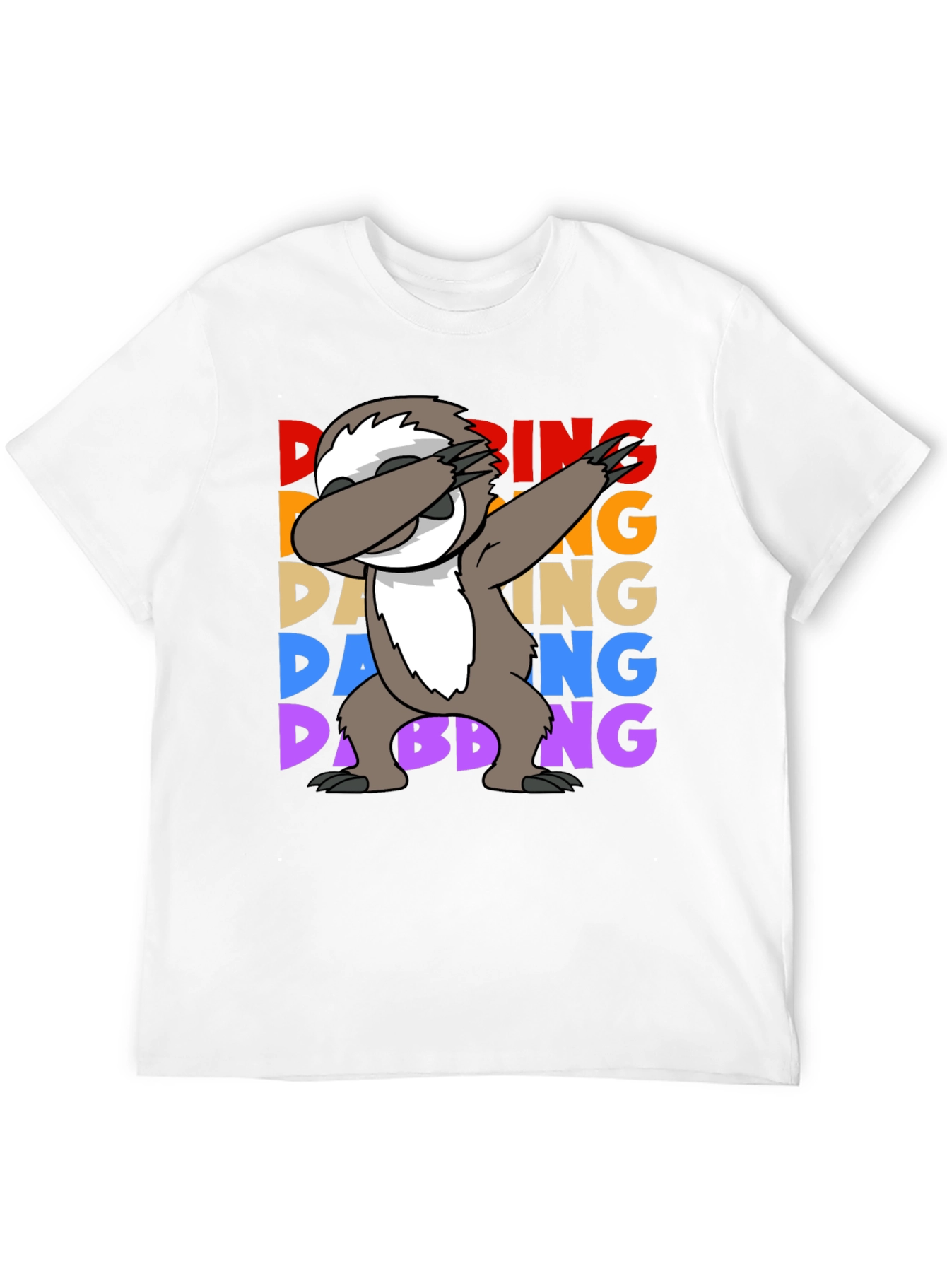 Dabbing Sloth Graphic Tee - Funny Sloth Lover Shirt - 12