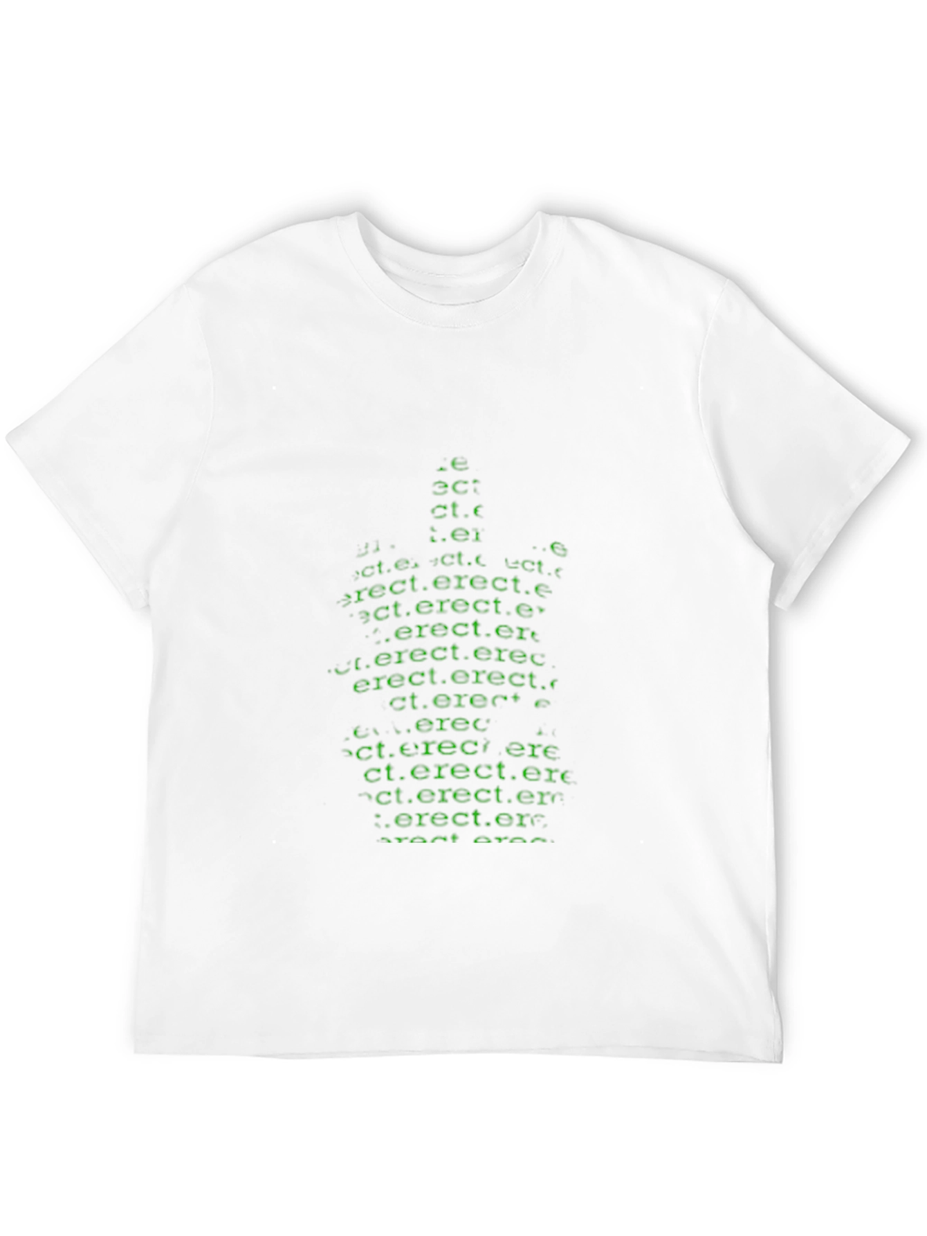 Black Matrix Style 'Erect' Graphic Black T-Shirt view 12