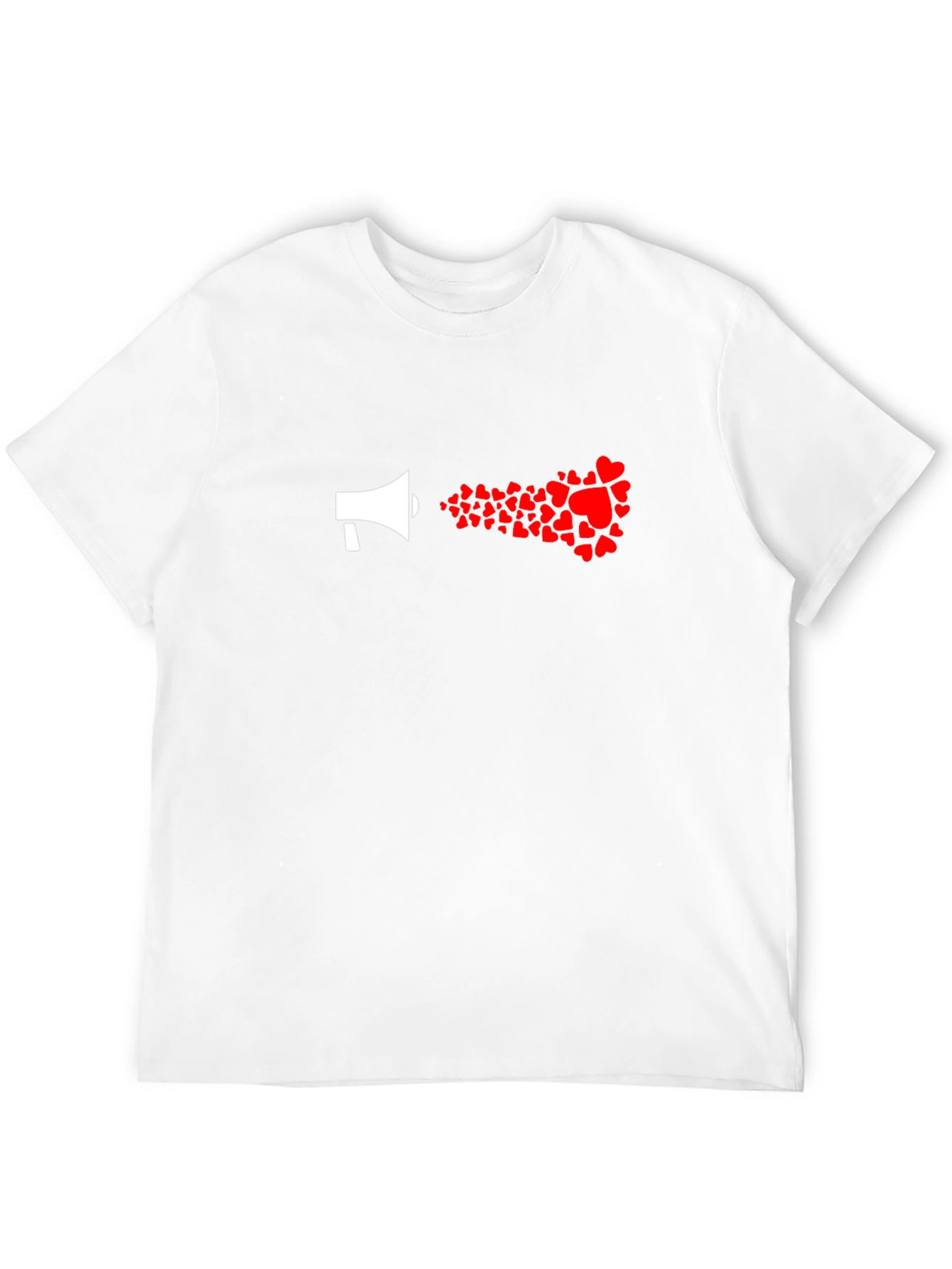 Black Love Loudly: Heart Megaphone Graphic Tee view 12