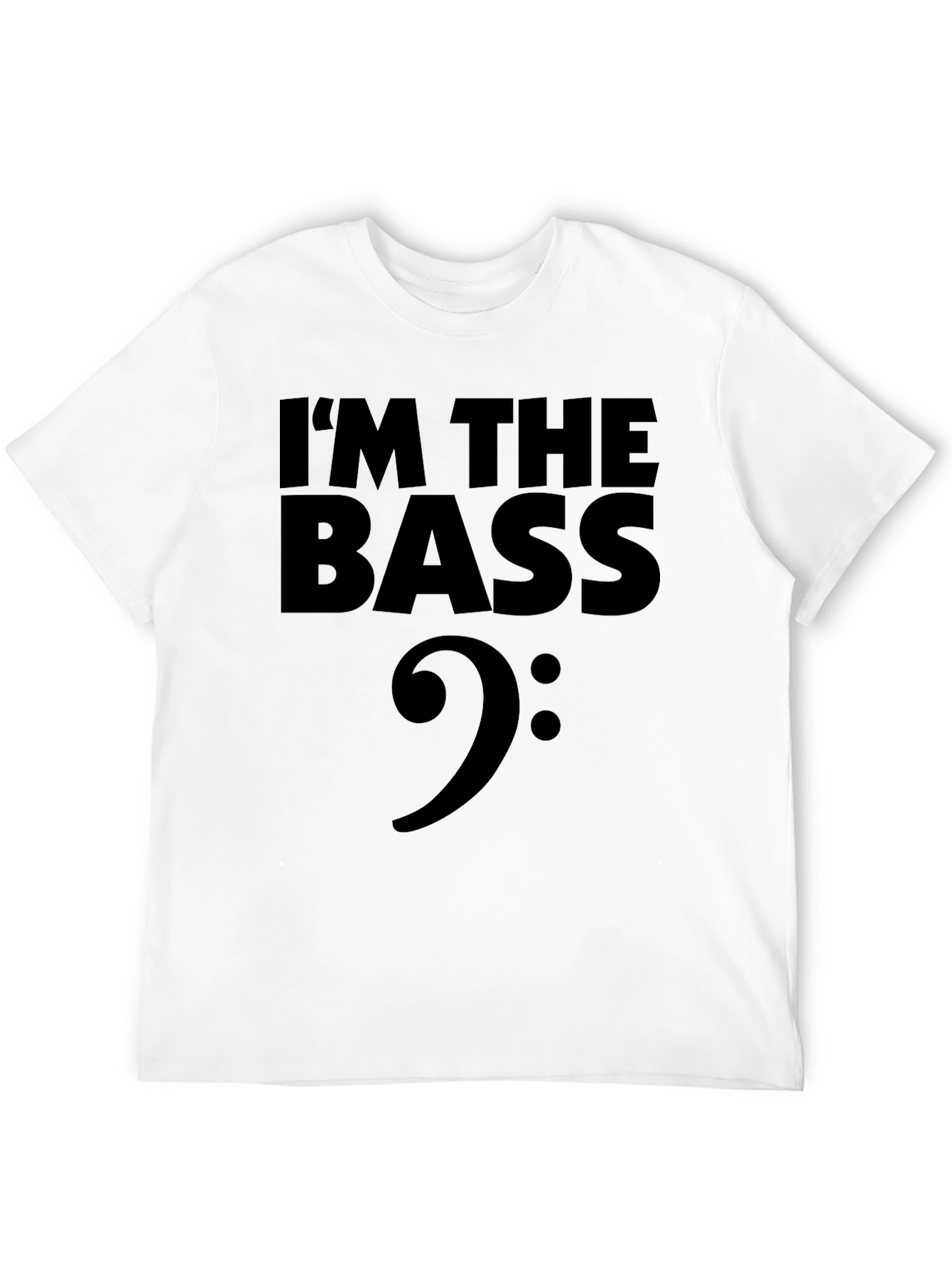 Black I'm The Bass Clef Graphic T-Shirt view 12