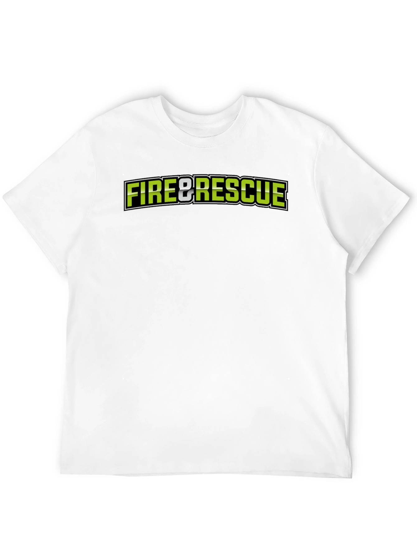Black Fire & Rescue Black Graphic T-Shirt view 12