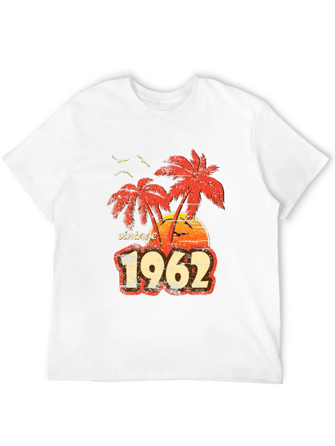 Black Vintage 1962 Palm Tree Graphic T-Shirt view 12