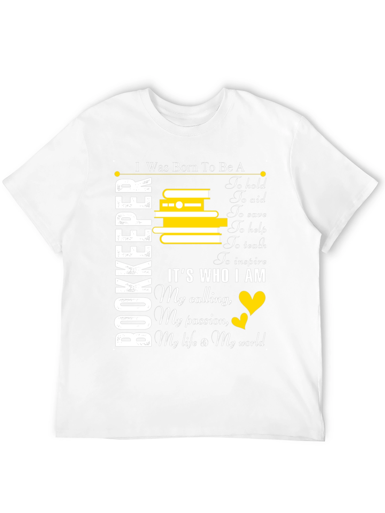 Black Bookkeeper Gift T-Shirt: Born To Be A Bookkeeper view 12
