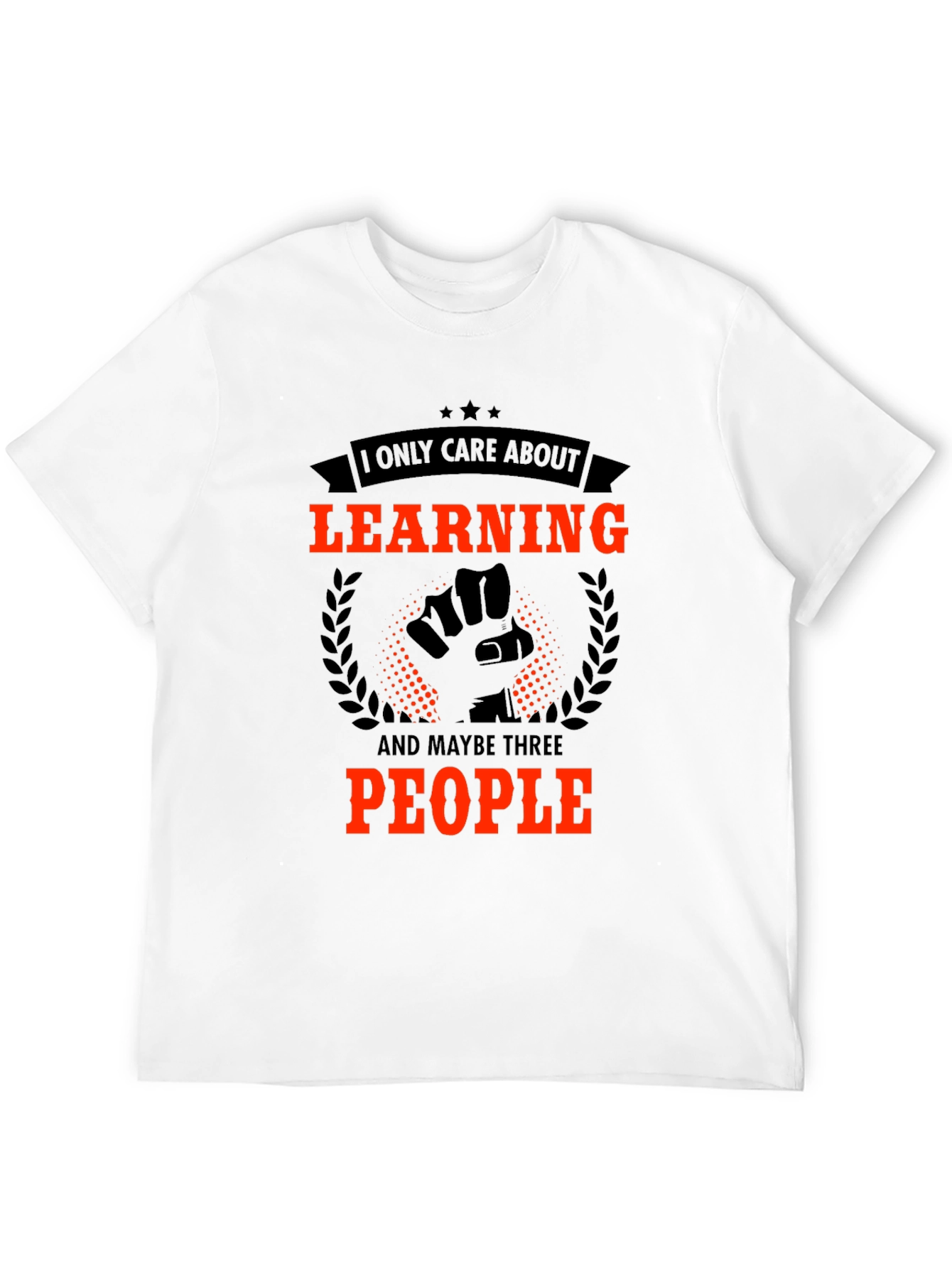 Black Learning Graphic Tee - I Only Care About... view 12