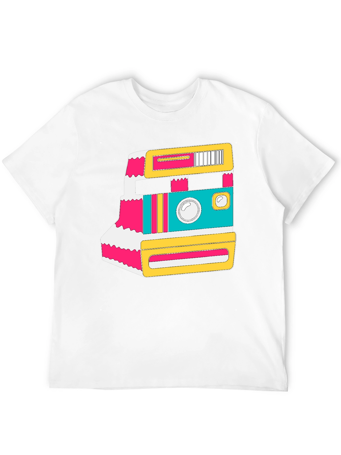 Black Retro Camera Graphic Tee - Black T-Shirt view 12