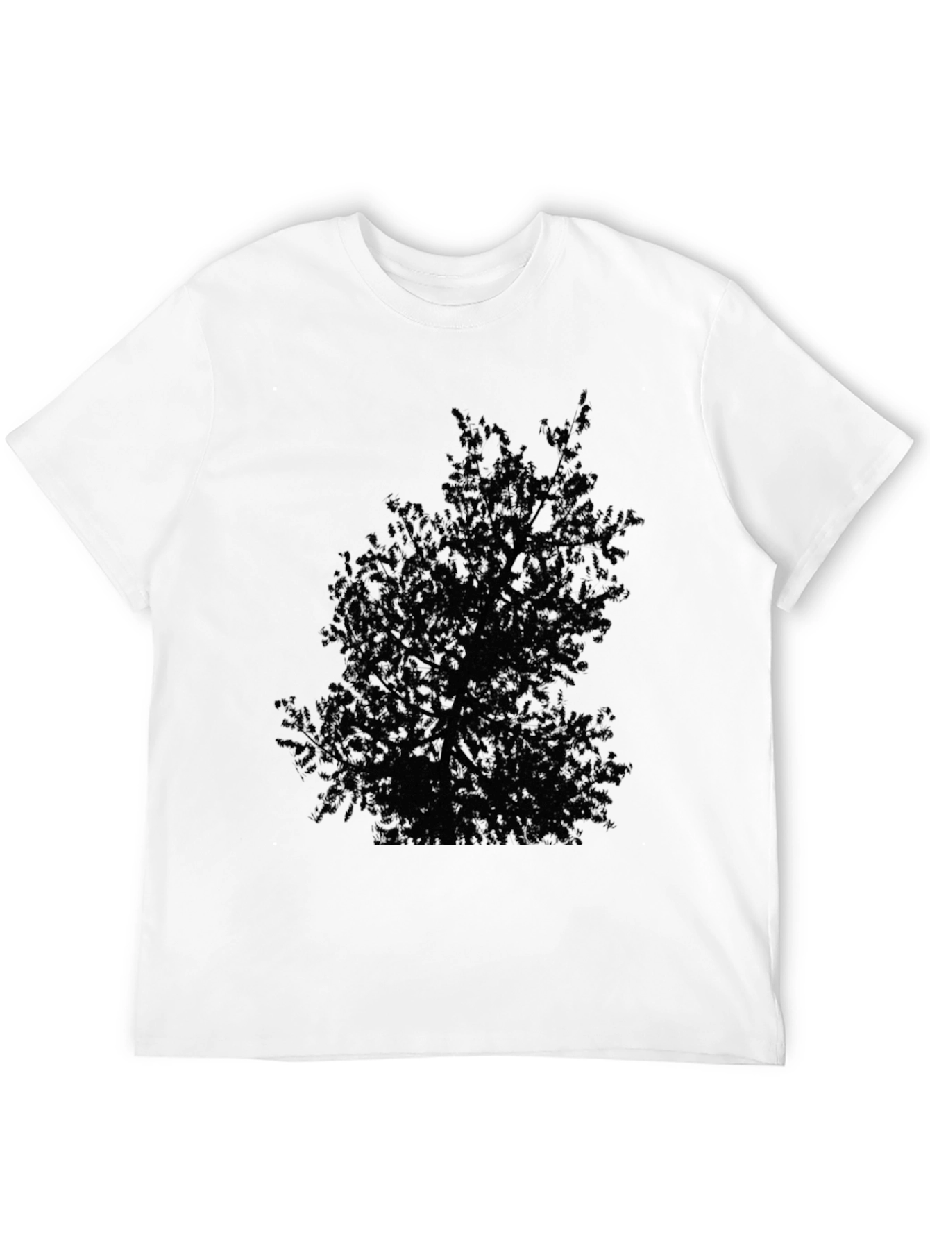 Black Black Tree Graphic Tee - Nature Inspired T-Shirt view 12