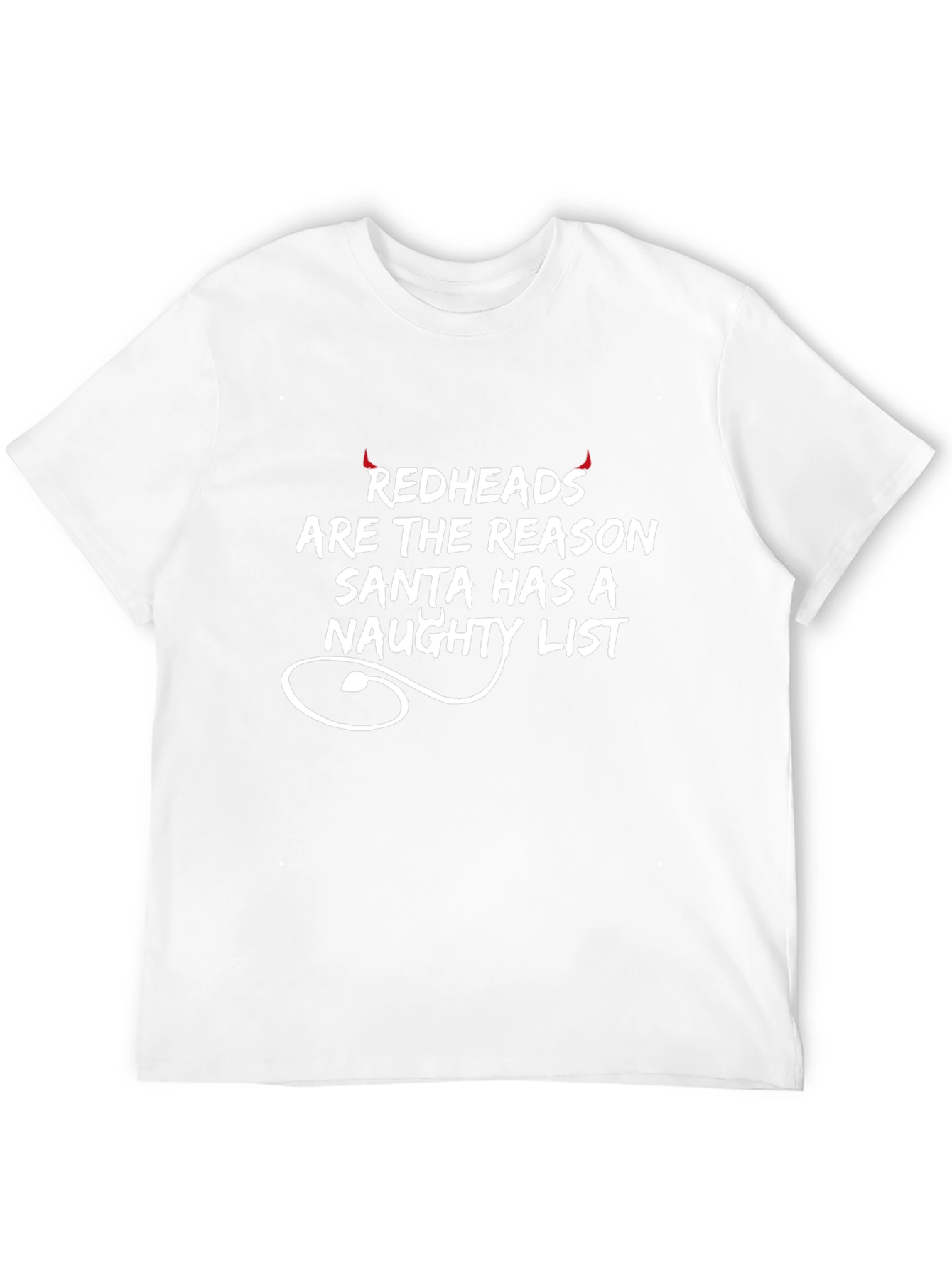 Black Redheads Naughty List Tee - Funny Graphic T-Shirt view 12