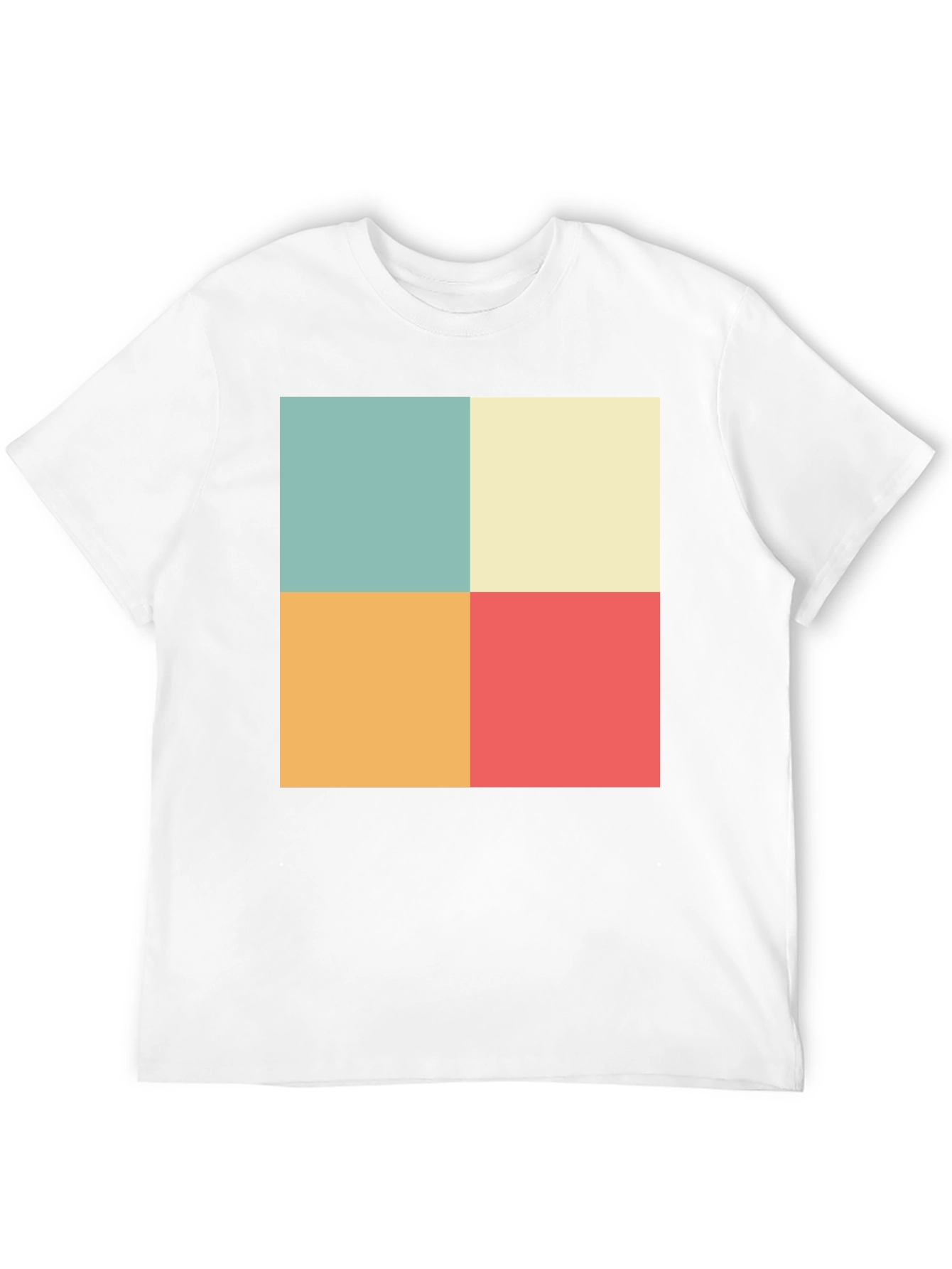 Black Retro Color Block T-Shirt view 12