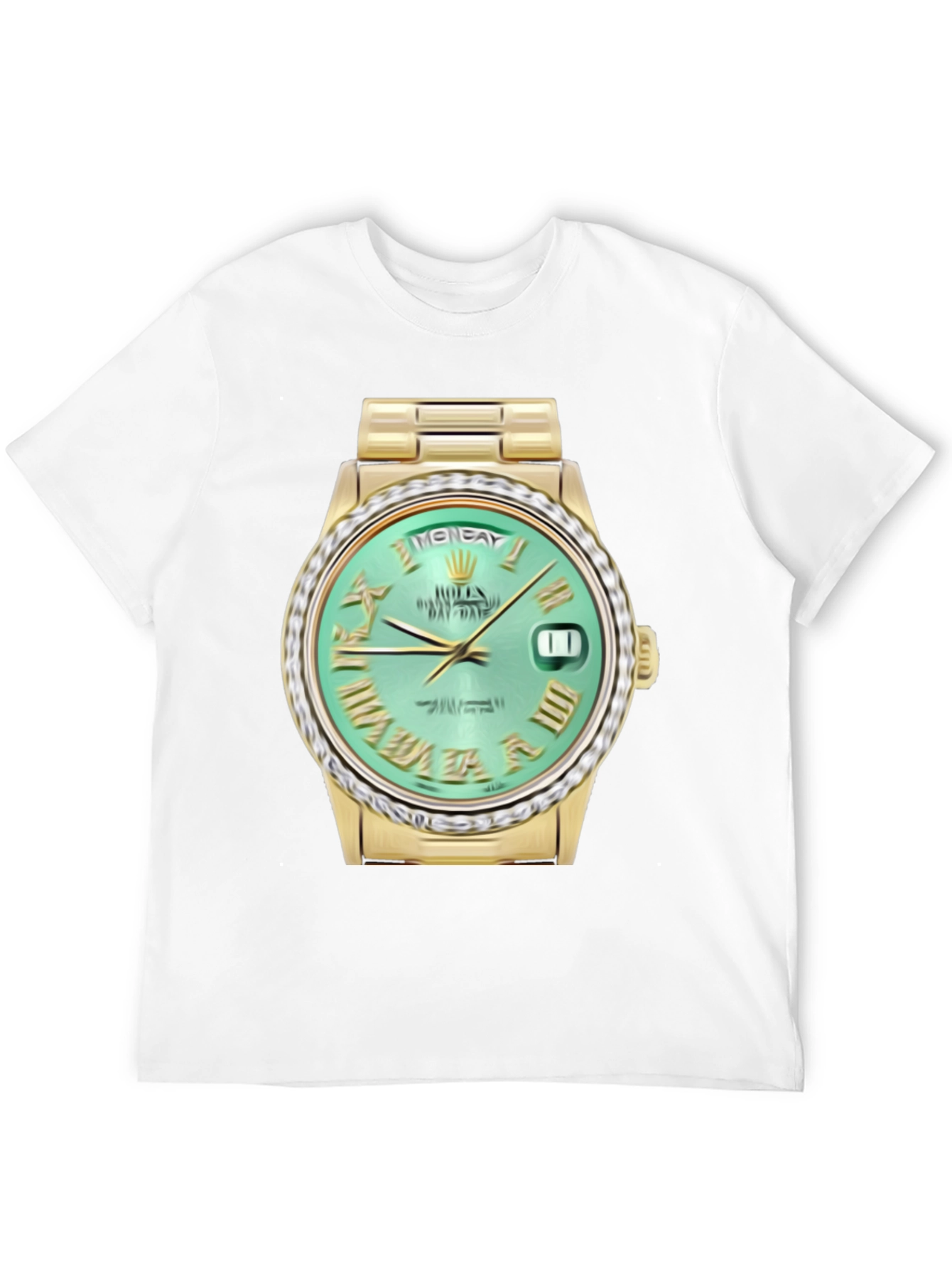 Gold Watch Graphic Tee - Rolex Day-Date Style - 12