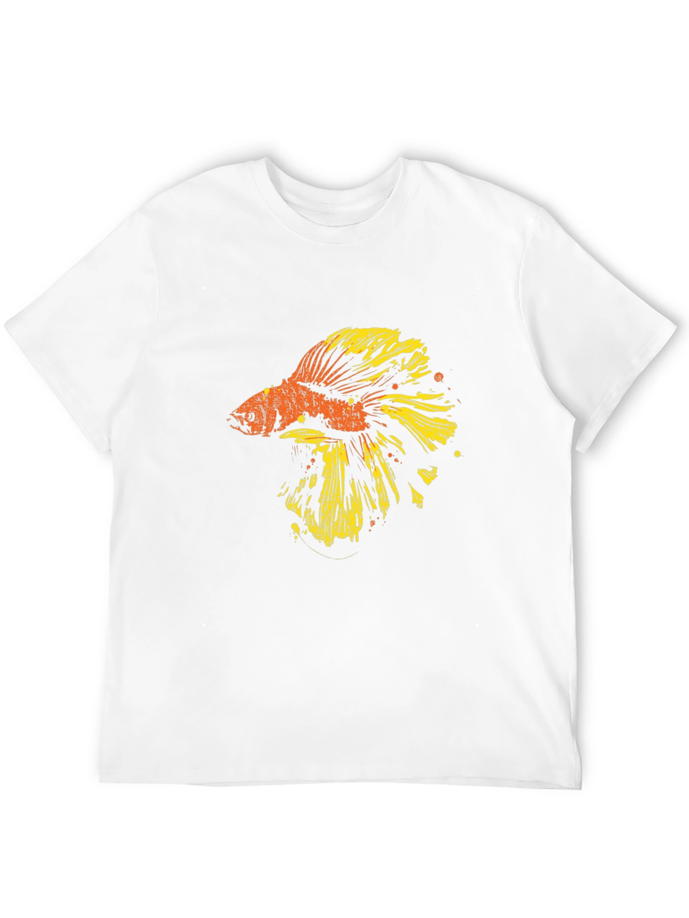 Black Betta Fish Graphic T-Shirt - Black view 12