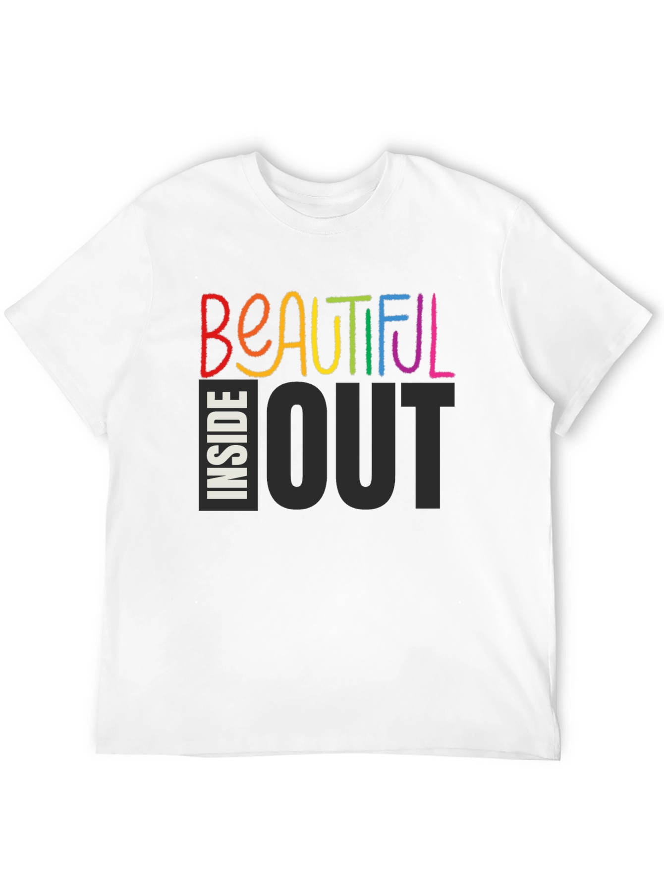 Black Beautiful Inside Out Graphic T-Shirt view 12