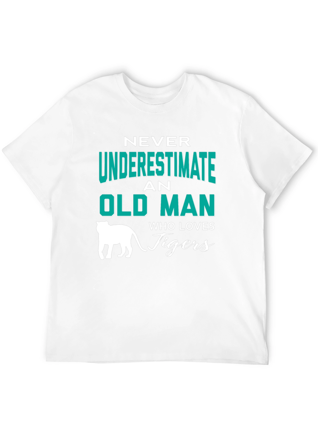 Black Never Underestimate an Old Man Who Loves Tigers T-Shirt view 12
