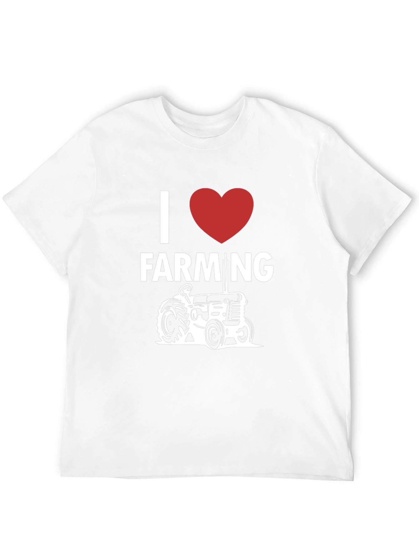 Black I Heart Farming Tractor Graphic T-Shirt view 12