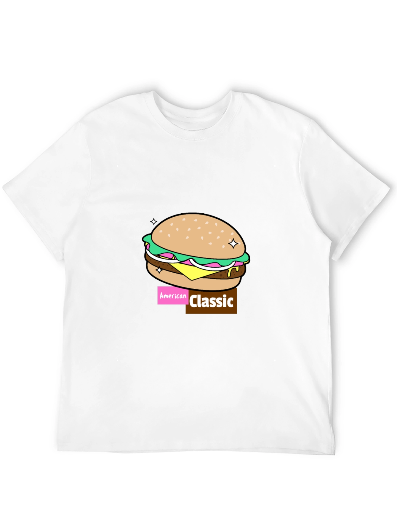 Black American Classic Burger Graphic Tee view 12