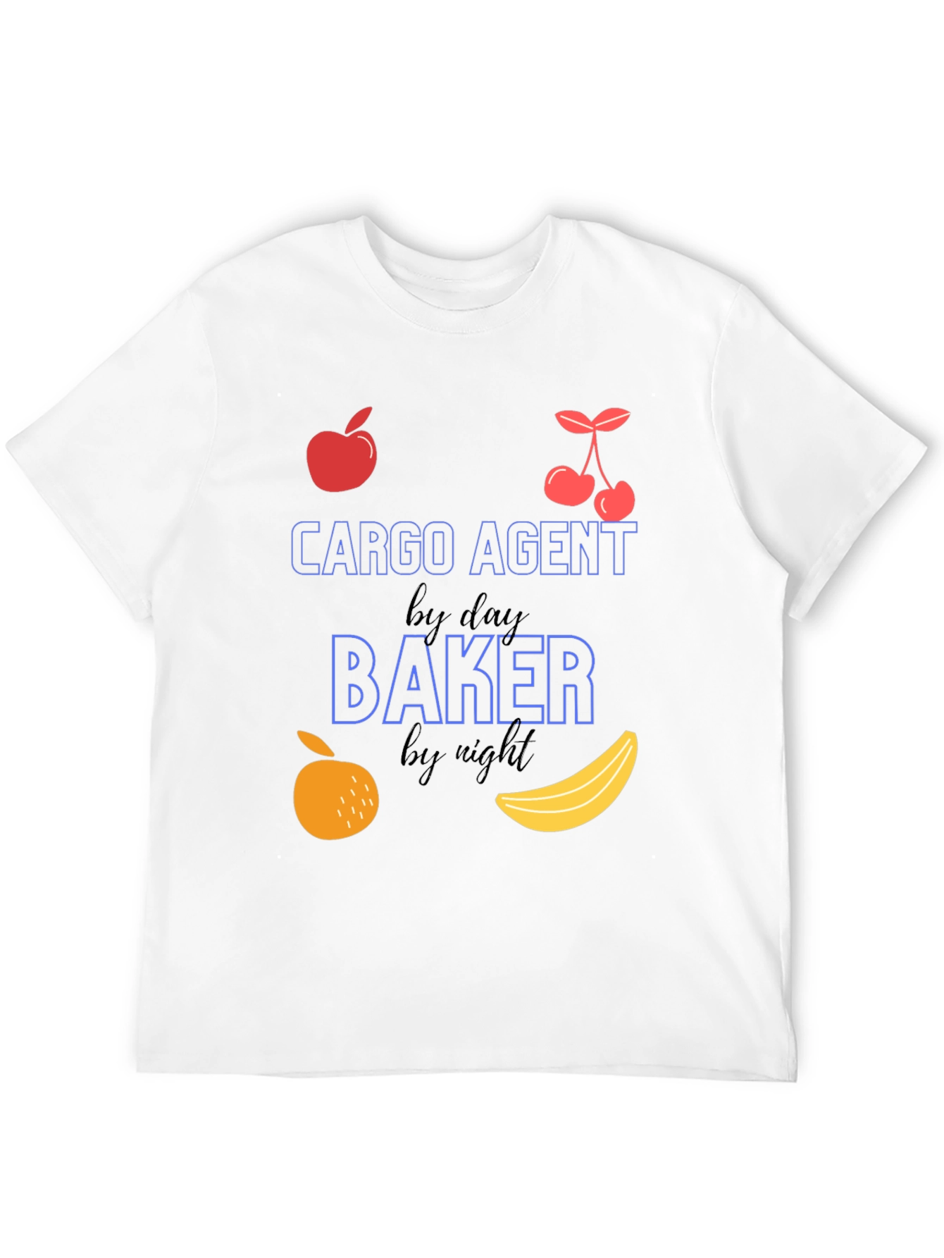 Black Cargo Agent Baker Funny T-Shirt view 12