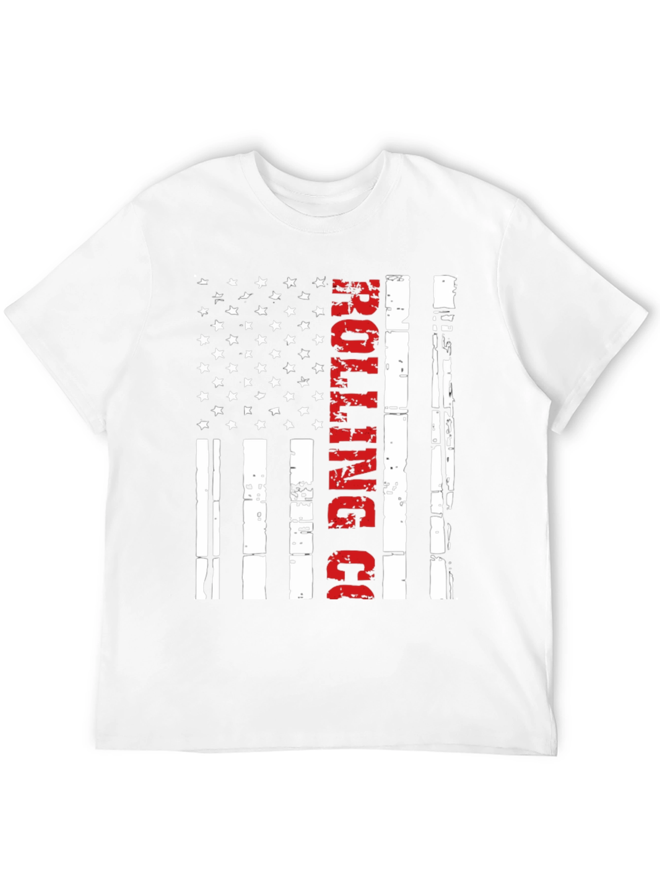 Black Rolling Co. American Flag T-Shirt view 12
