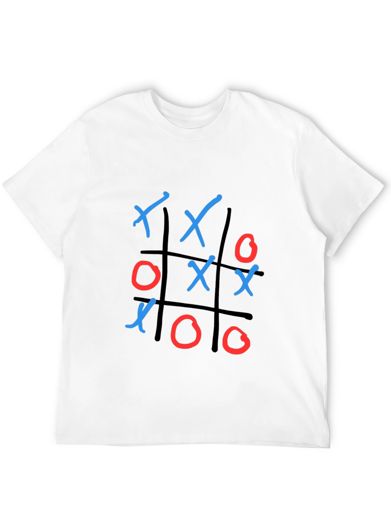 Black Tic Tac Toe T-Shirt view 12