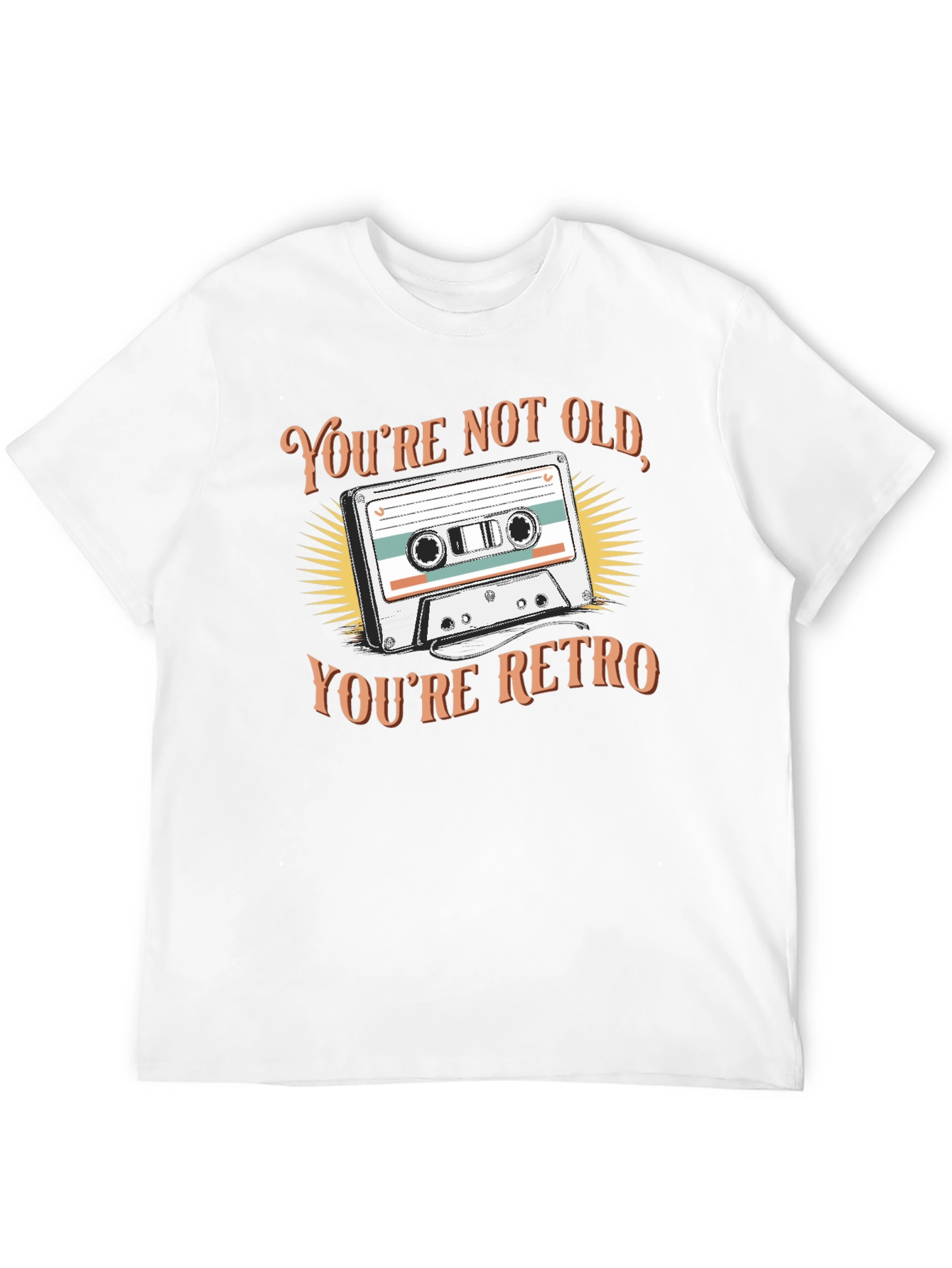 Black Retro Cassette Tape Graphic T-Shirt view 12