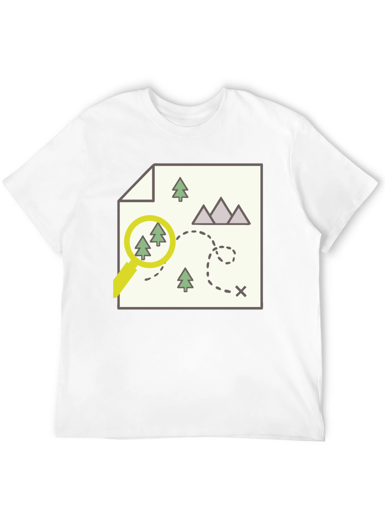 Black Adventure Map Graphic Tee - Find Your Way view 12