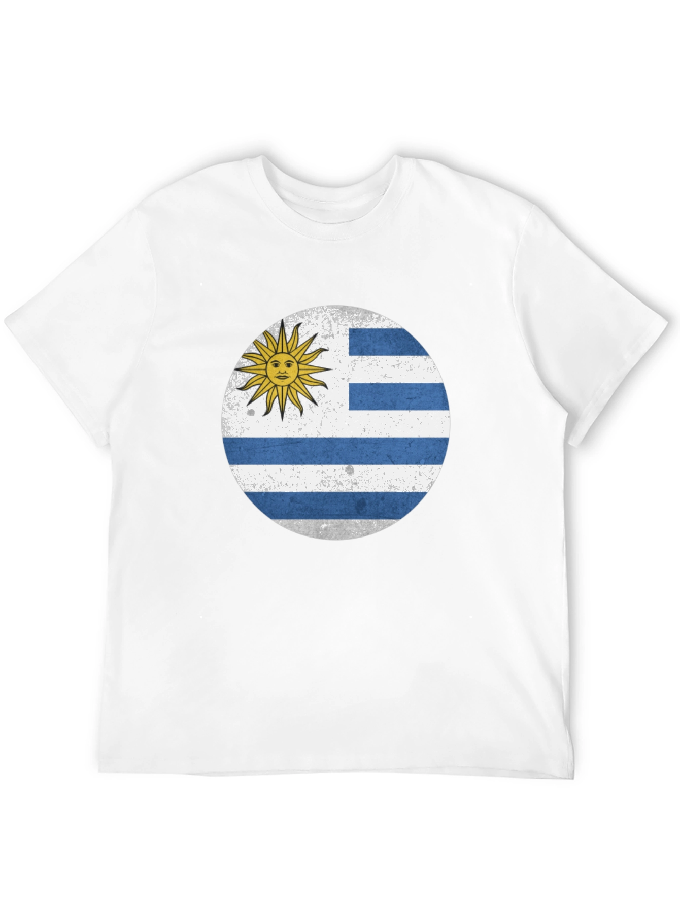 Black Uruguay Flag T-Shirt - Black Graphic Tee view 12