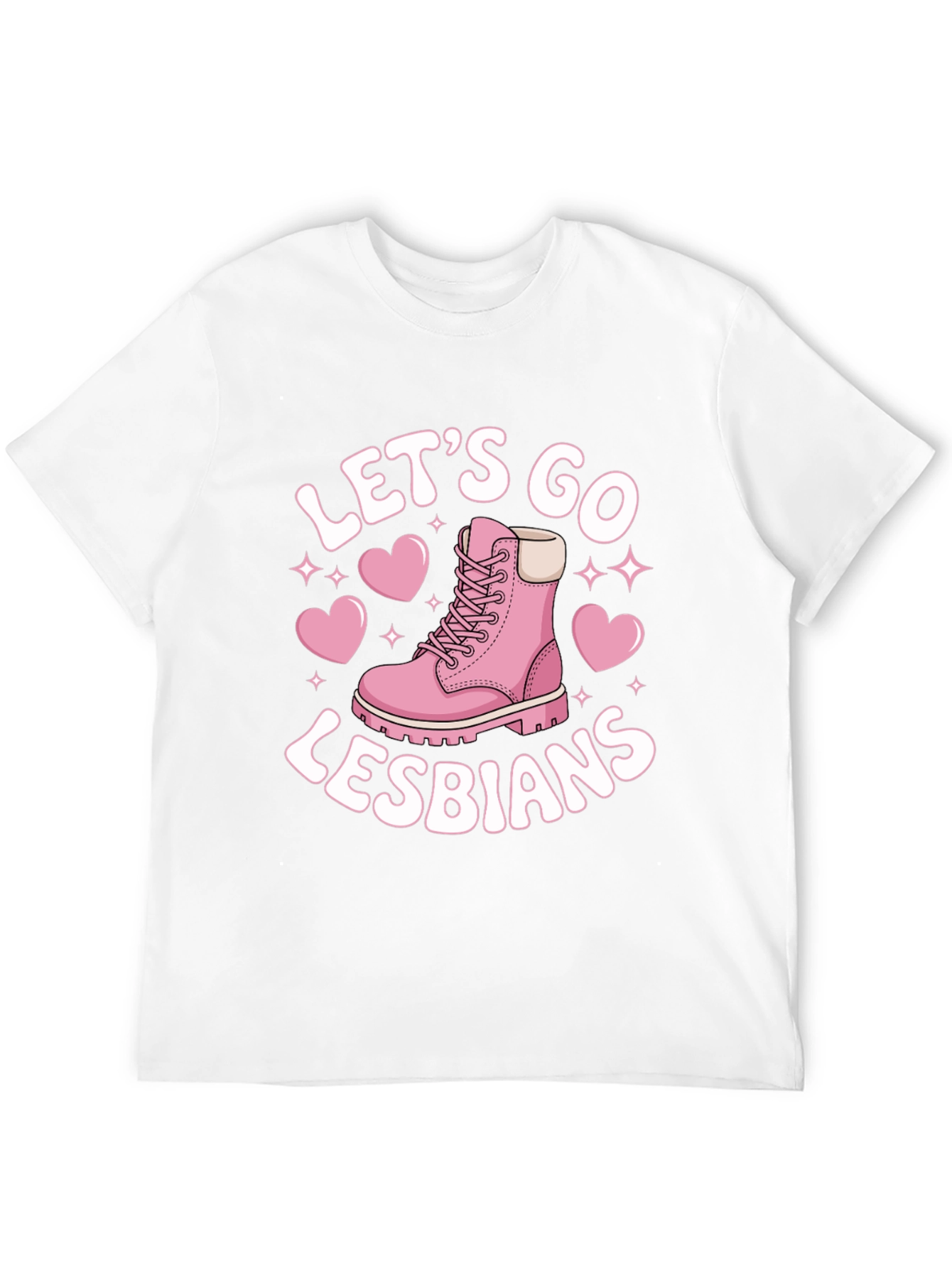 Black Let's Go Lesbians T-Shirt view 12