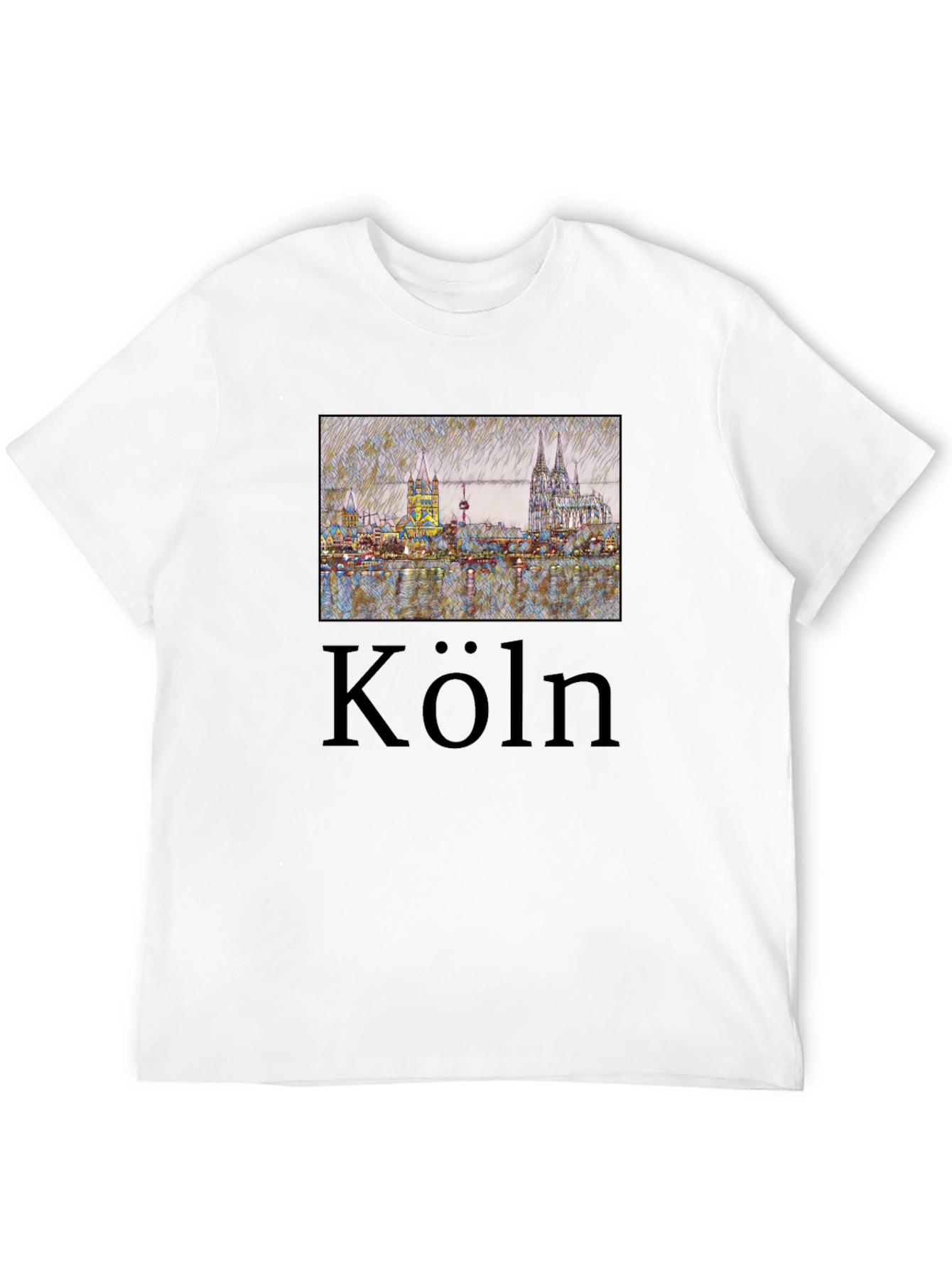 Cologne Skyline T-Shirt - Köln Germany Tee - 12