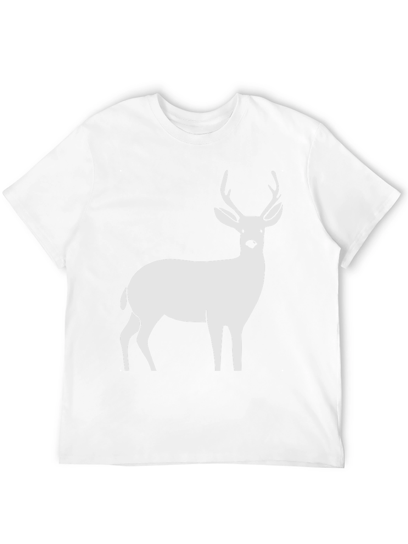 Black Deer Graphic Tee - Black Cotton T-Shirt view 12