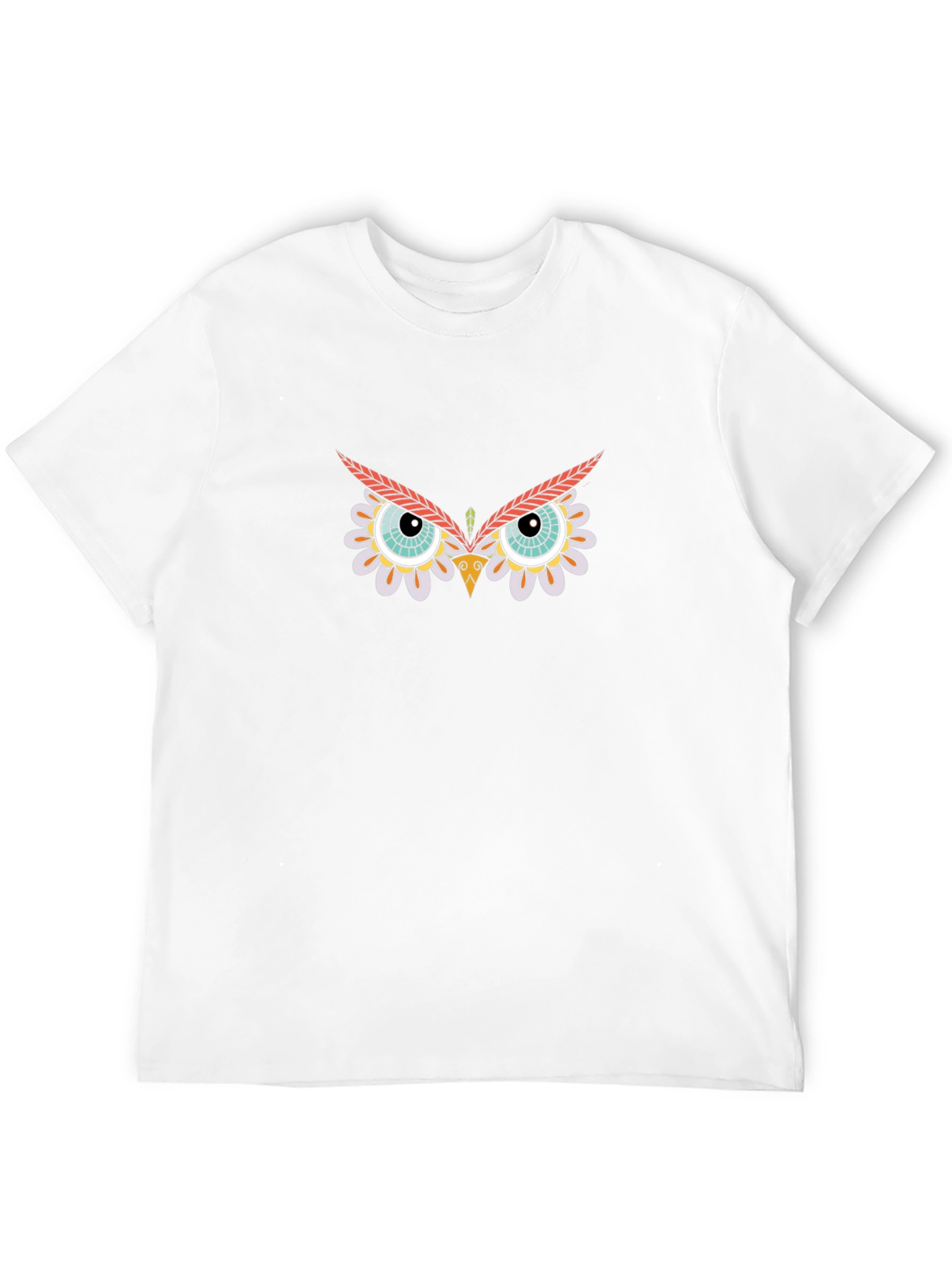 Black Owl Eyes Graphic Tee - Unique Bird Lover Design view 12