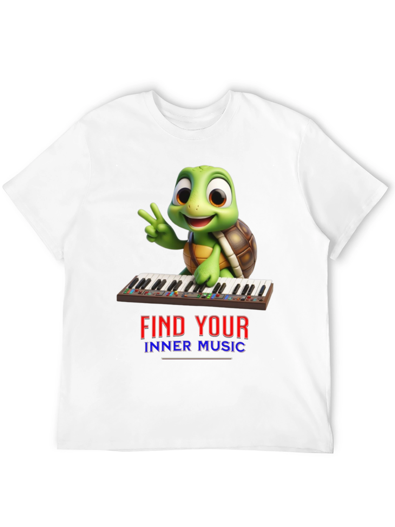 Black Turtle Find Your Inner Music Black T-Shirt view 12