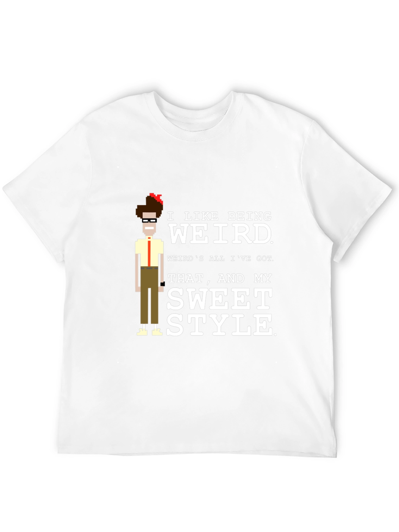 Black I Like Being Weird T-Shirt view 12