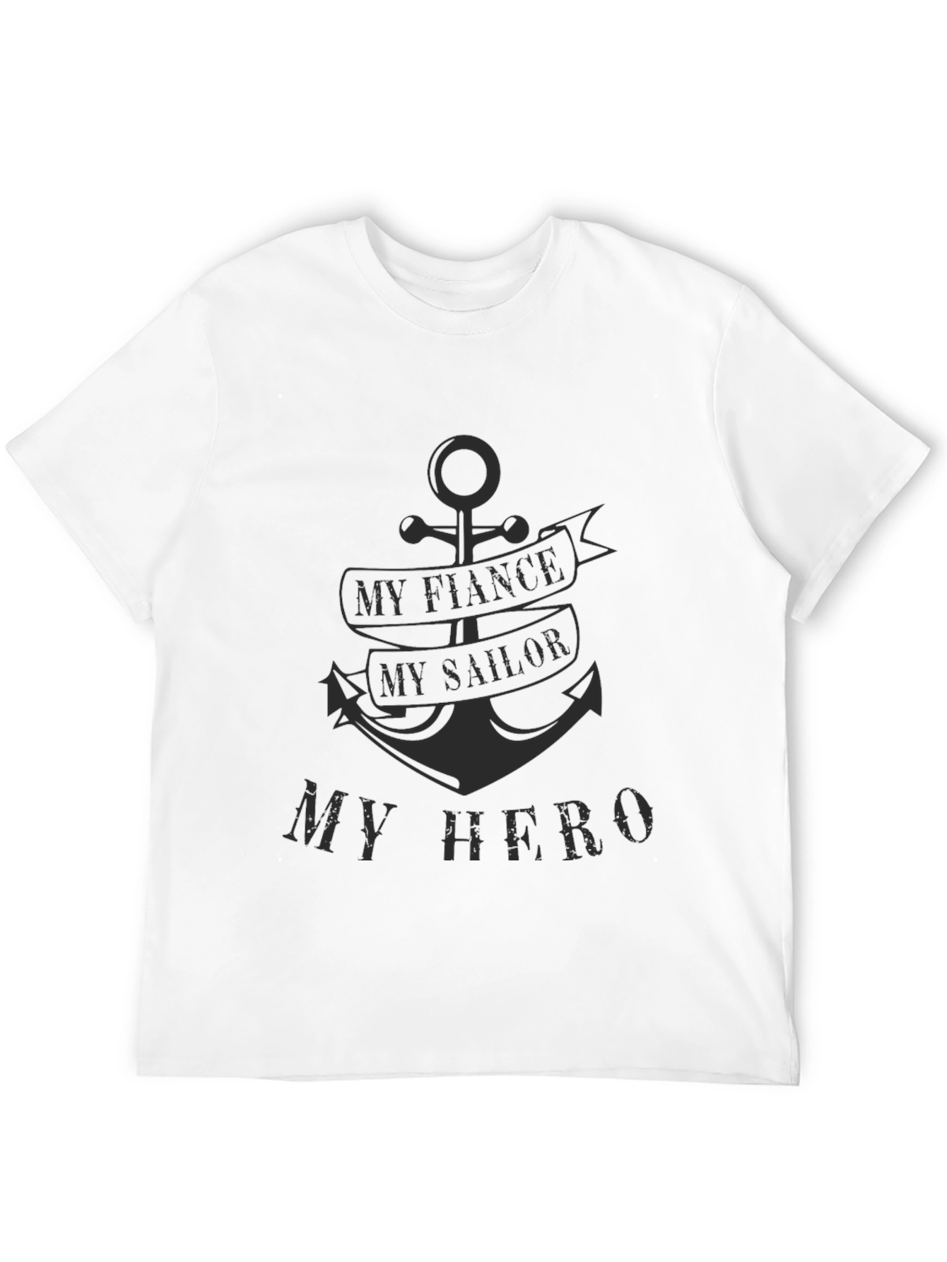 Black My Fiance, My Sailor, My Hero Graphic T-Shirt view 12