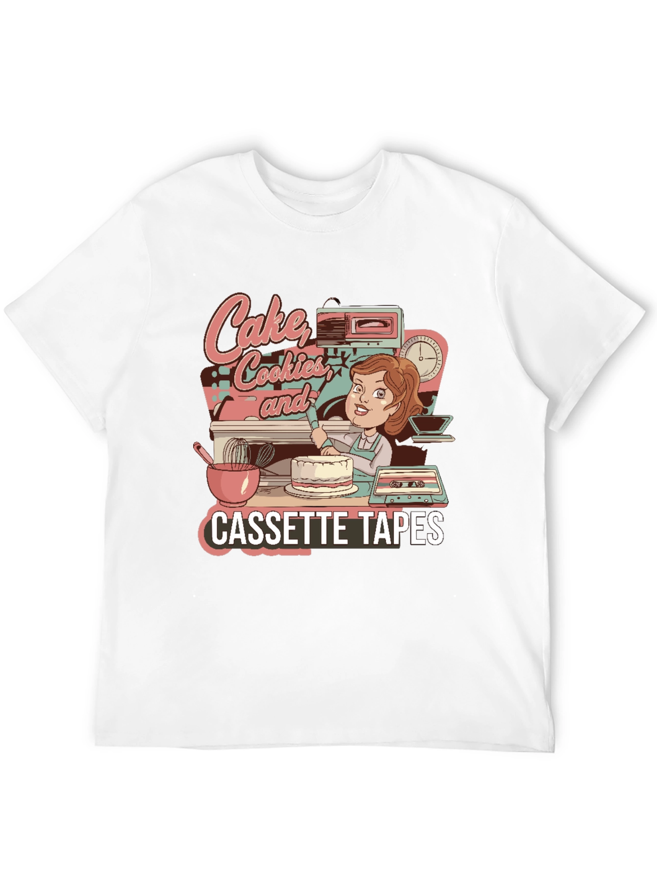 Black Cake, Cookies & Cassette Tapes Graphic Tee view 12
