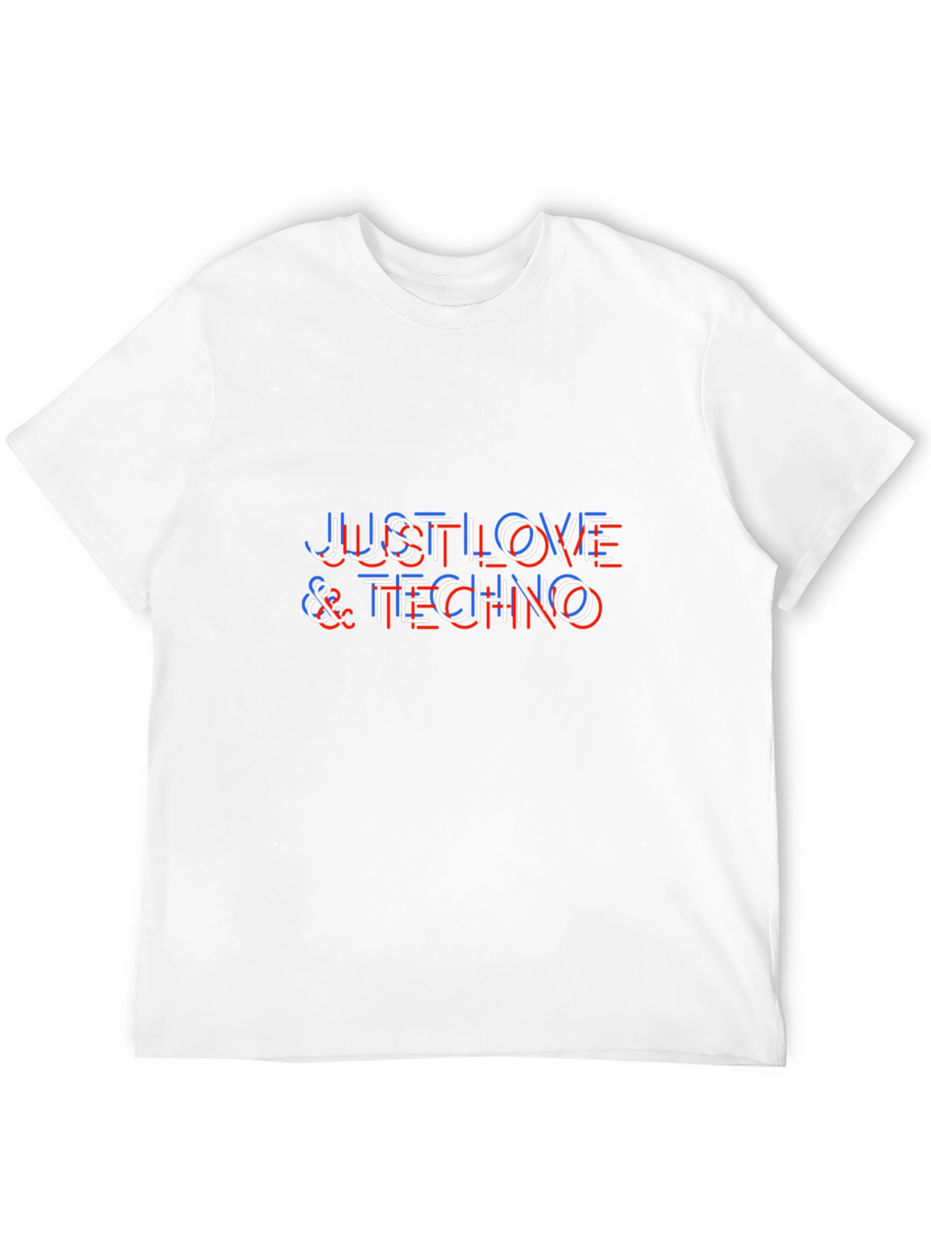 Black Just Love & Techno Graphic Tee - Stylish Music T-Shirt view 12