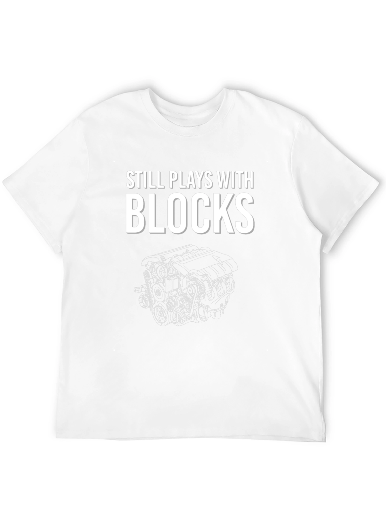 Black Still Plays With Blocks Graphic Tee view 12